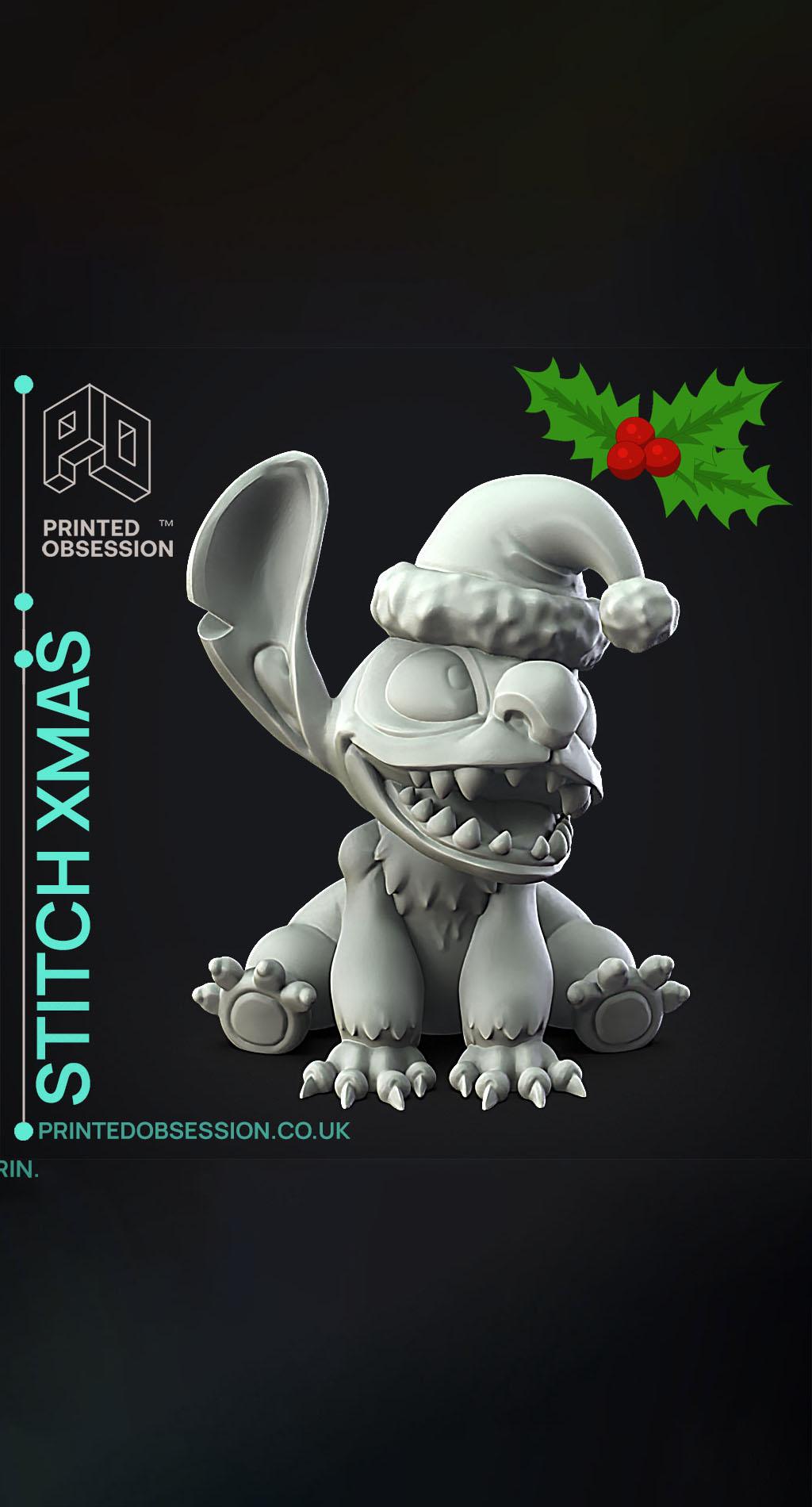 Stitch Xmas - Lilo & Stitch - Fan Art 3d model