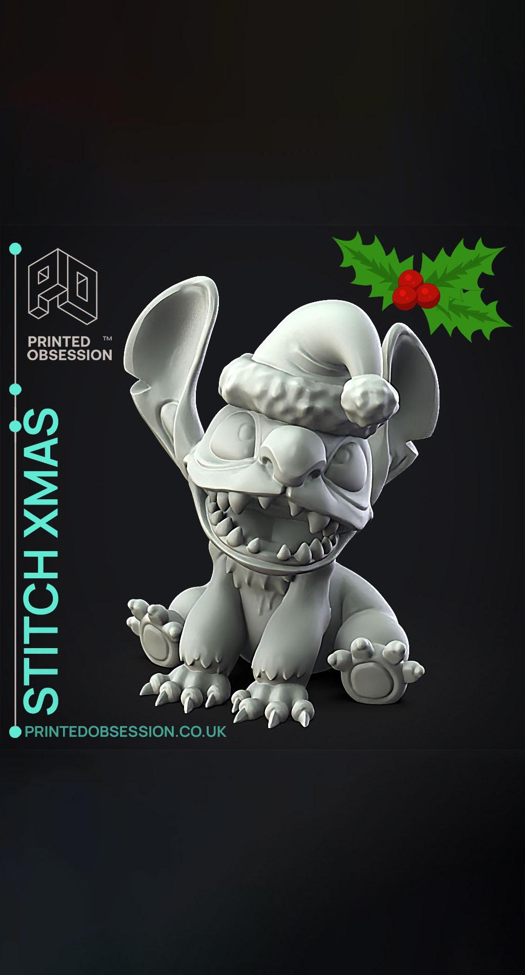 Stitch Xmas - Lilo & Stitch - Fan Art 3d model