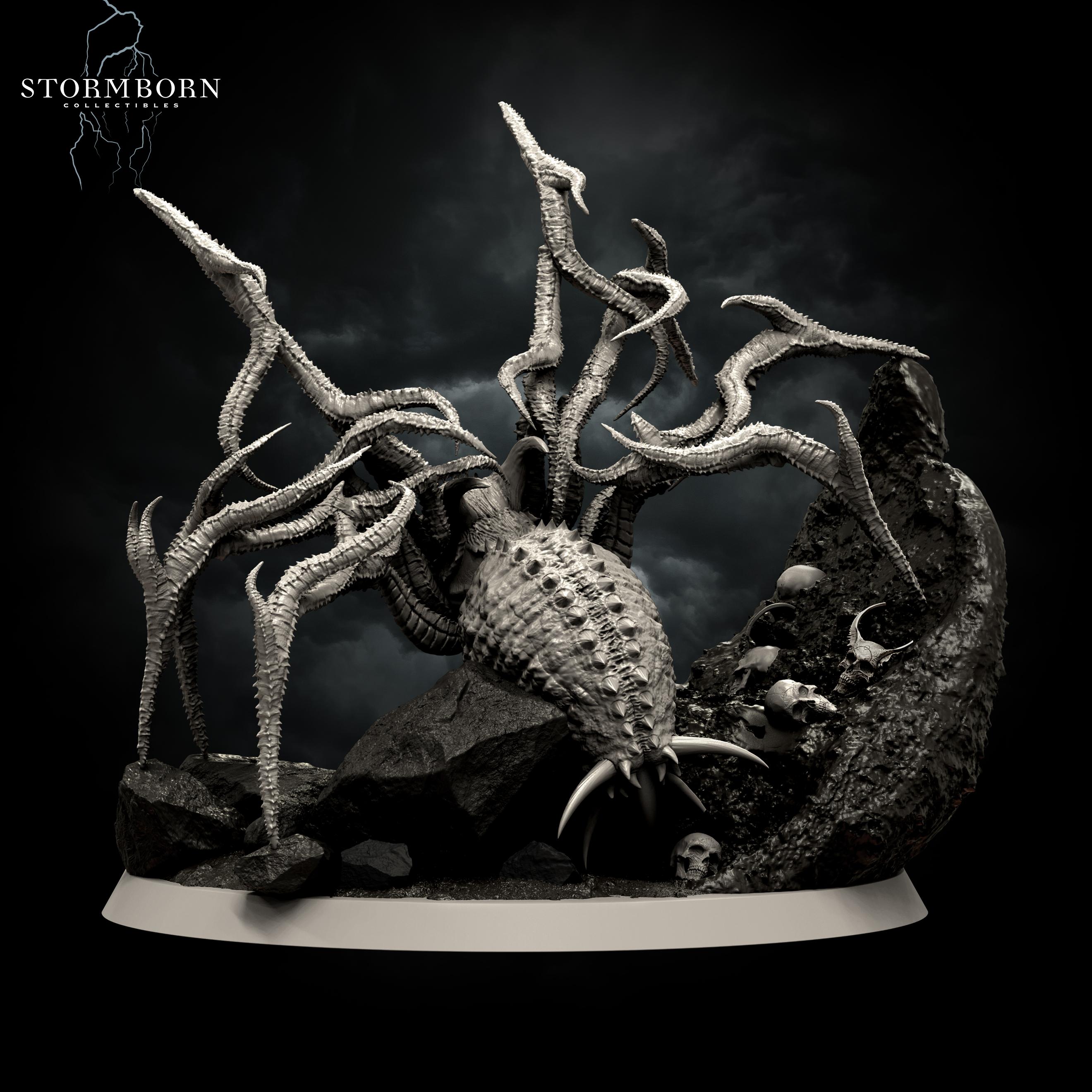 (32mm) Grimfang, Weaver of Nightmares 3d model