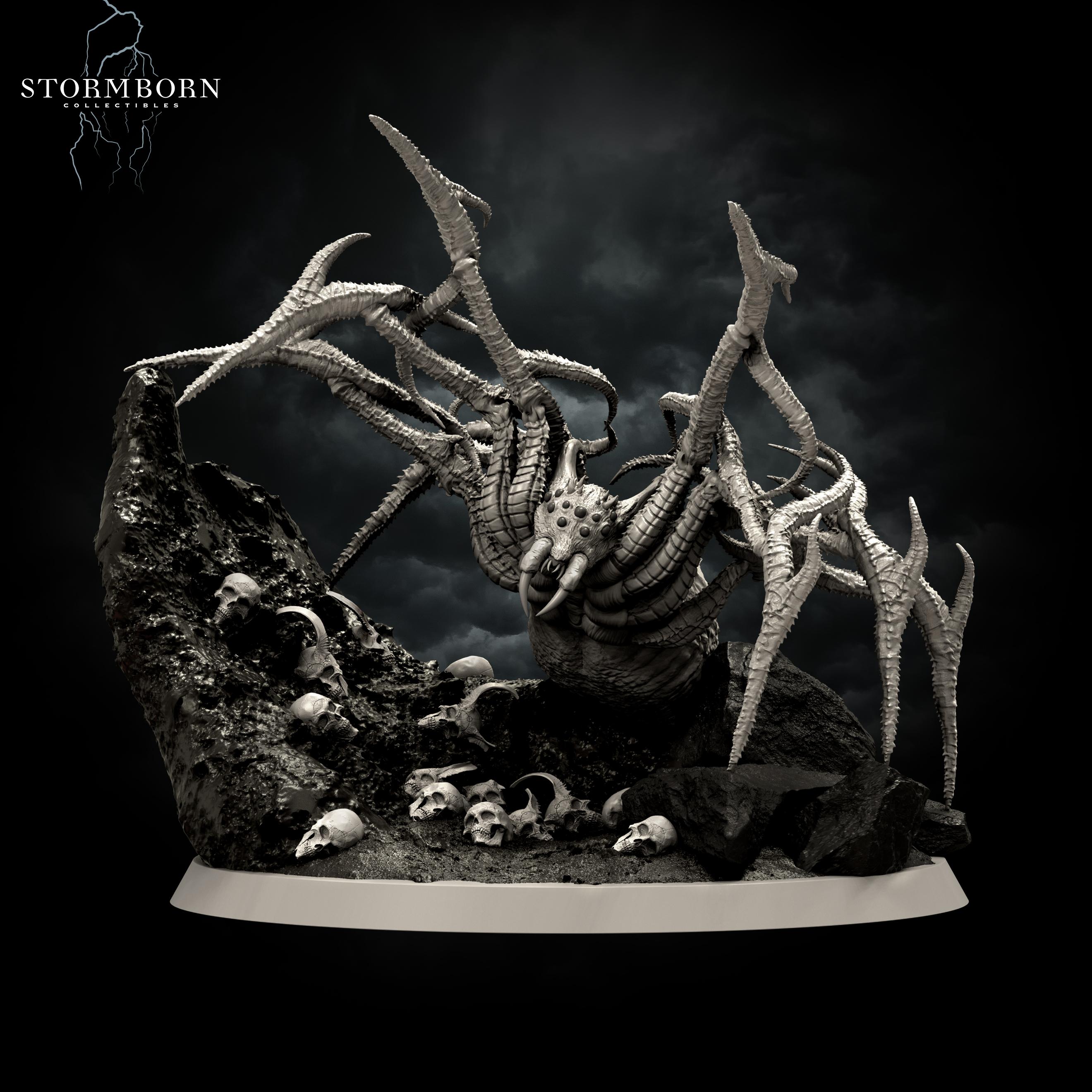 (32mm) Grimfang, Weaver of Nightmares 3d model