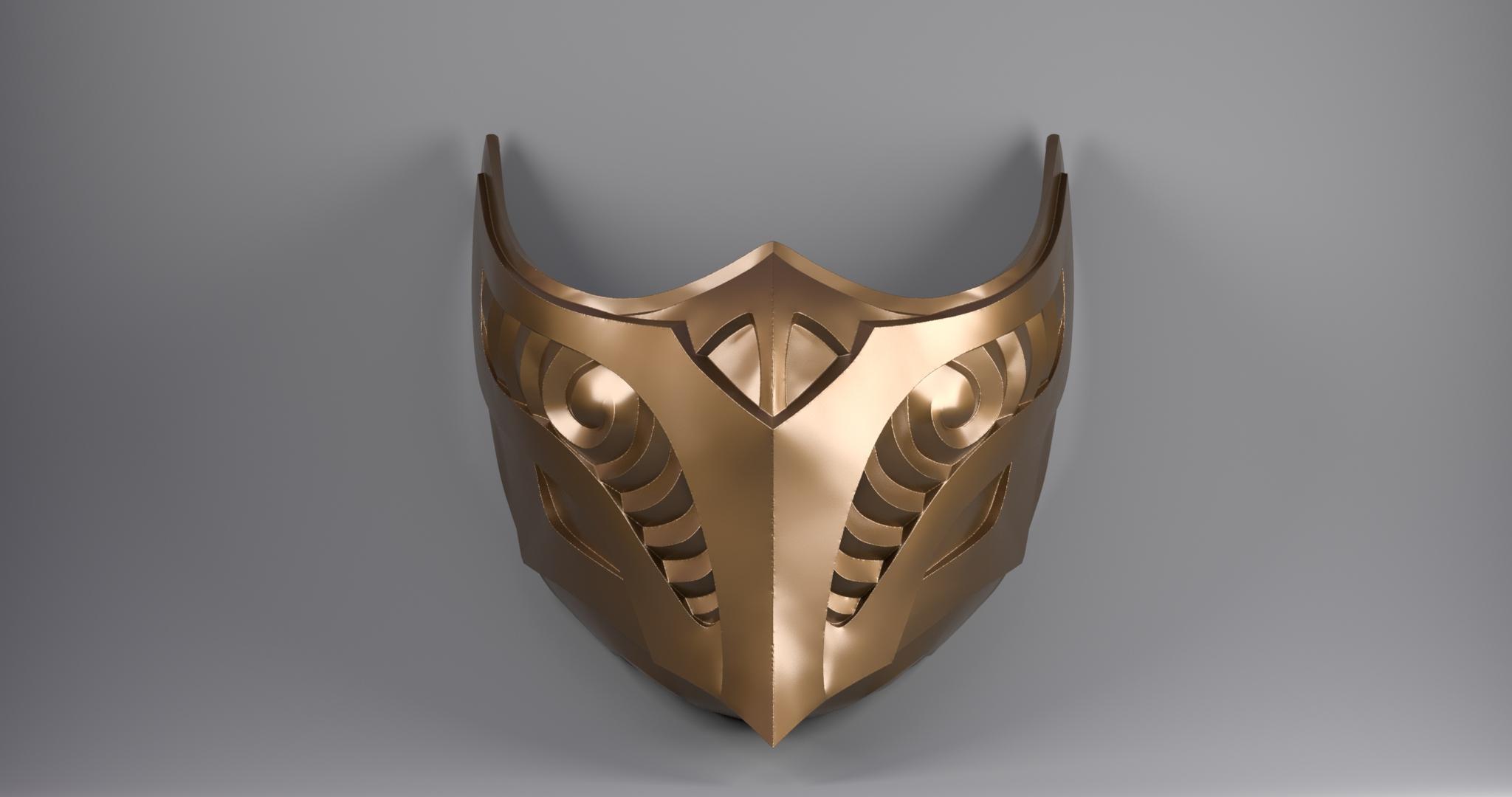 Mortal Kombat - Scorpion Mask Cosplay 3d model