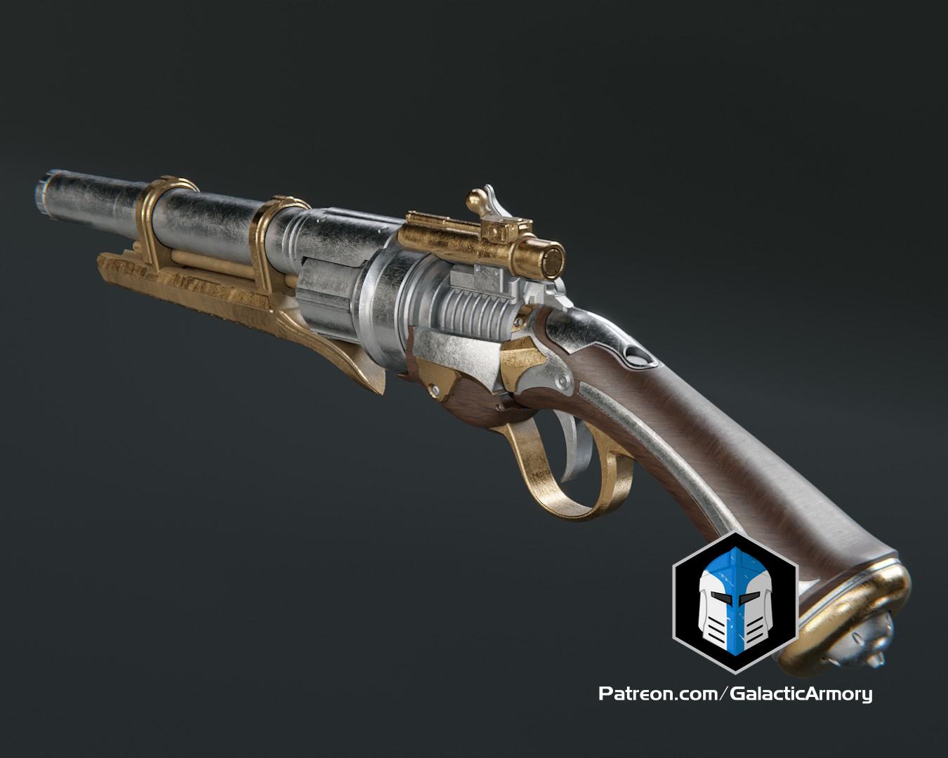 Flintlock Blaster - 3D Print Files 3d model