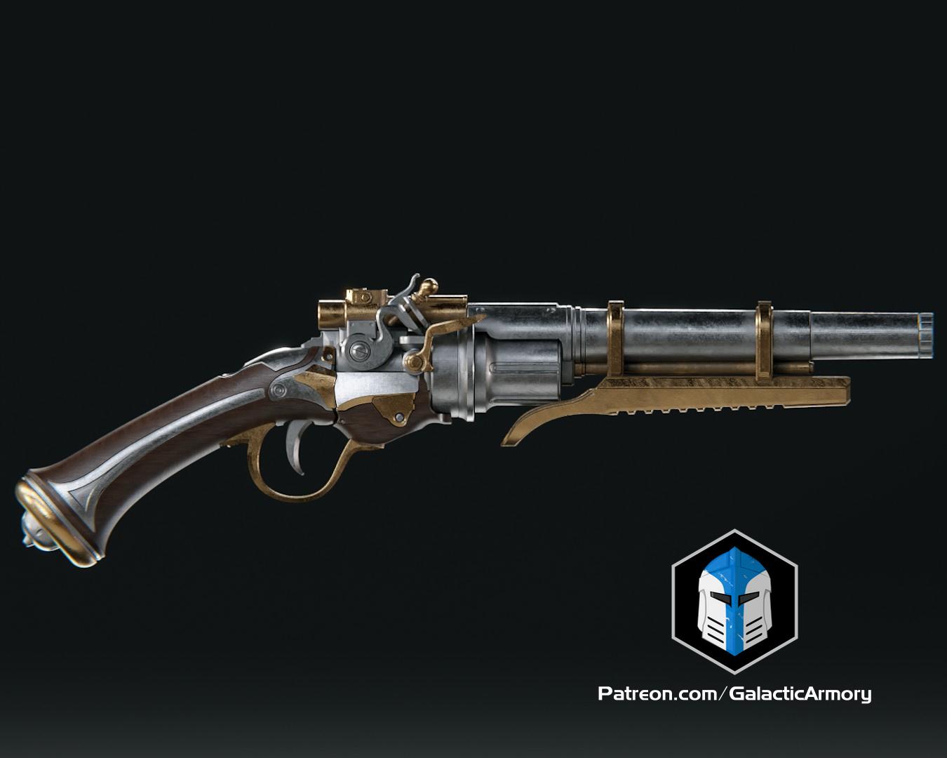 Flintlock Blaster - 3D Print Files 3d model