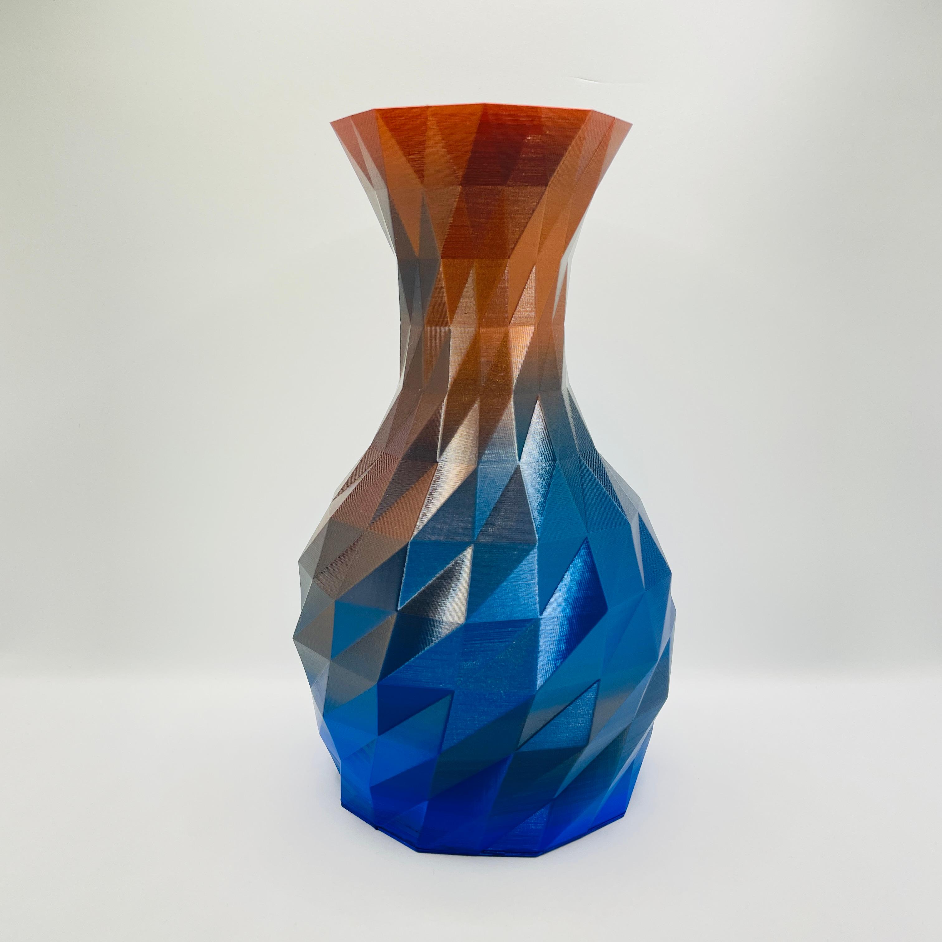 Low Poly Vase Set - 4 Designs 3d model