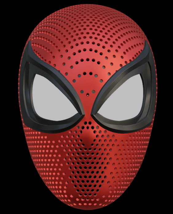 Spiderman Face Shell 2.0 3d model