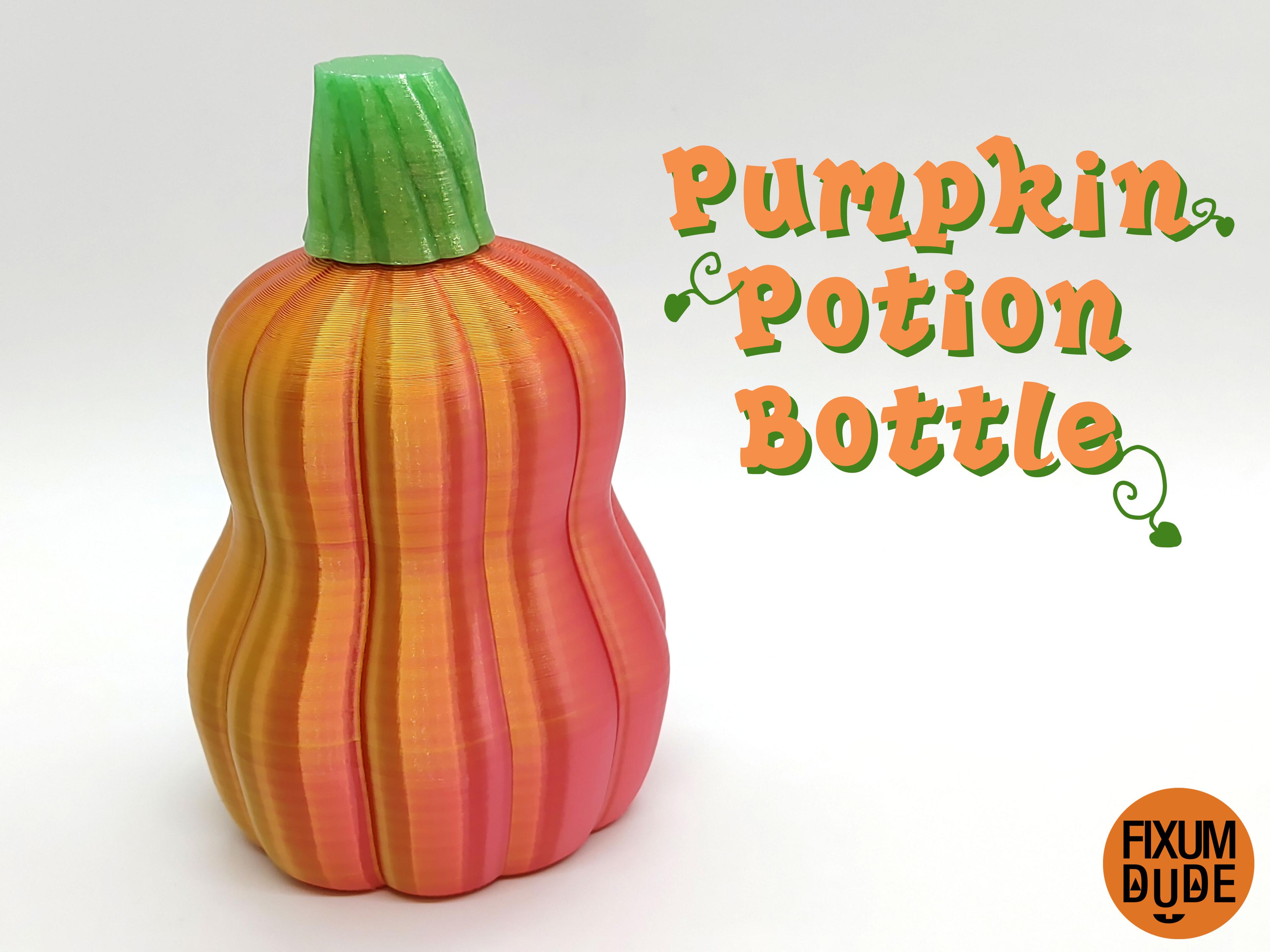 Pumpkin Potion Bottle 3d model