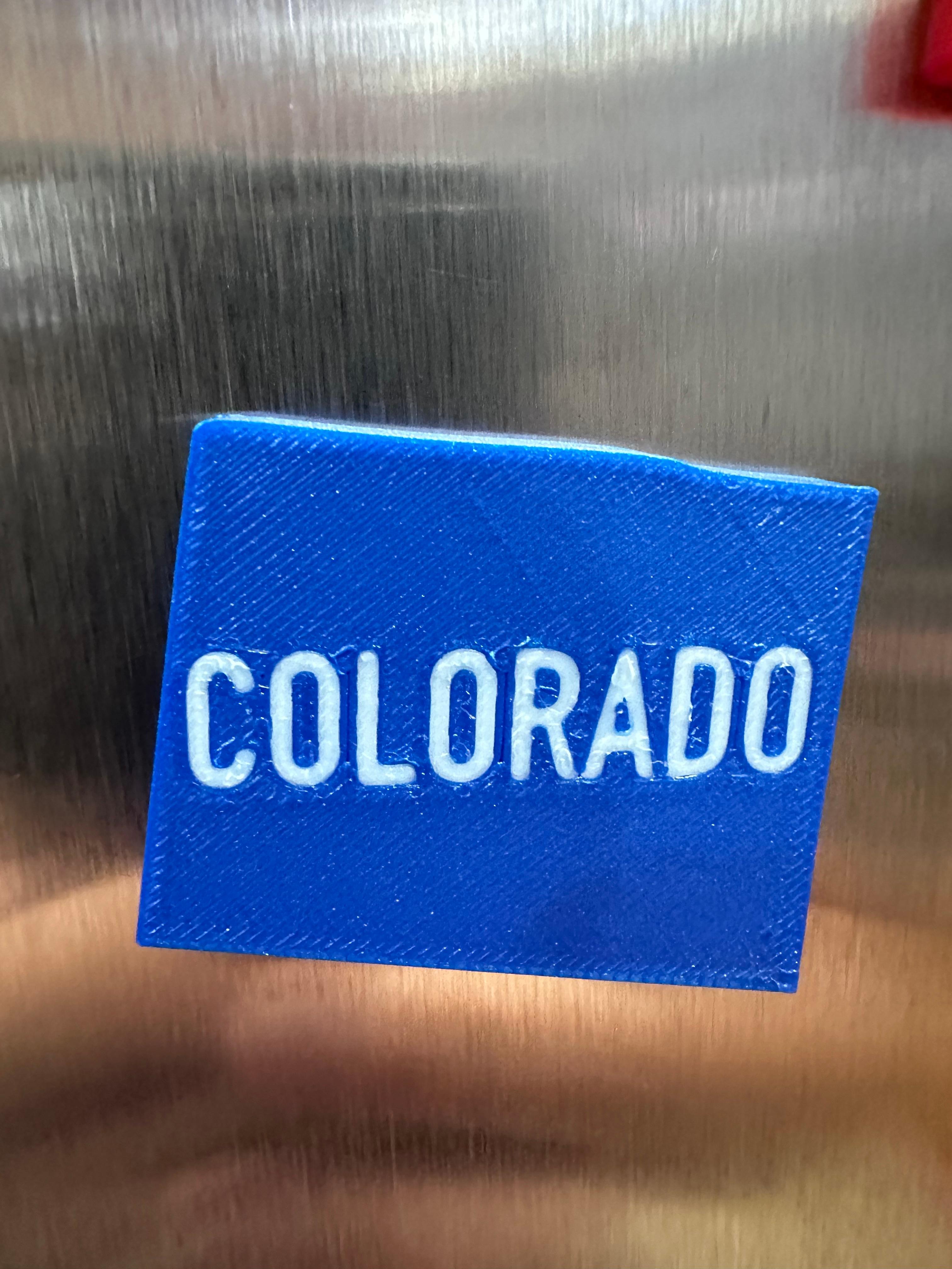 Merica Fridge Magnets - MMU version - COLORADO 3d model