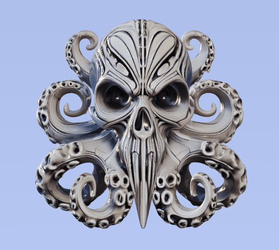 Octopus Skull 3d model