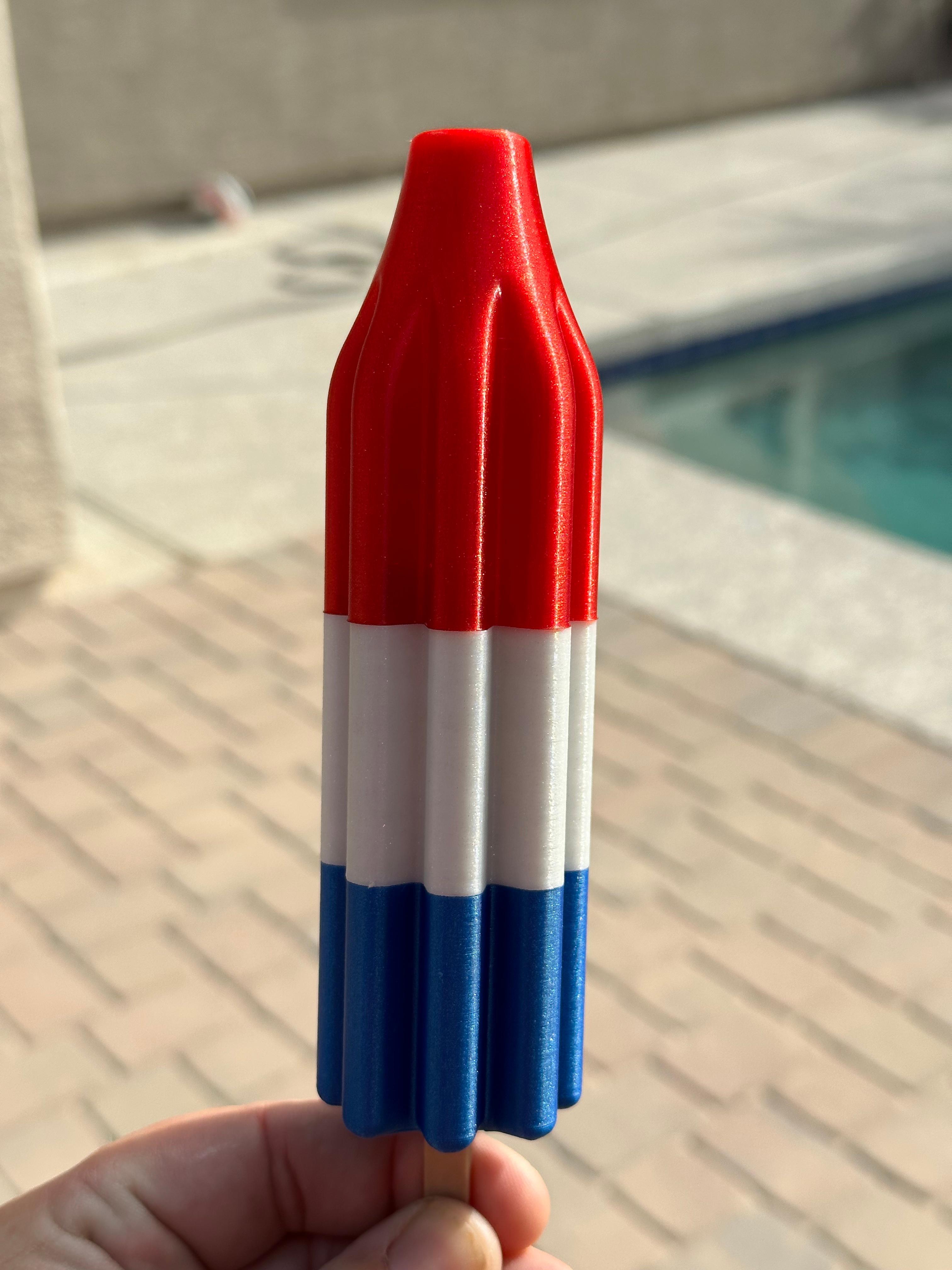 Bomb Popsicle or Rocket Popsicle Stash Container - With Melty Condition 3d model