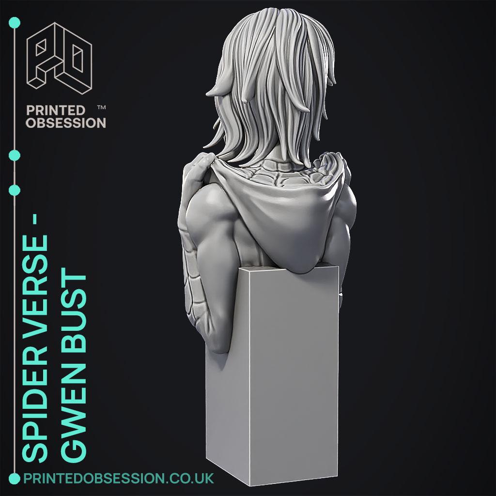 Spider Gwen - Bust - Spiderman - Fan Art 3d model