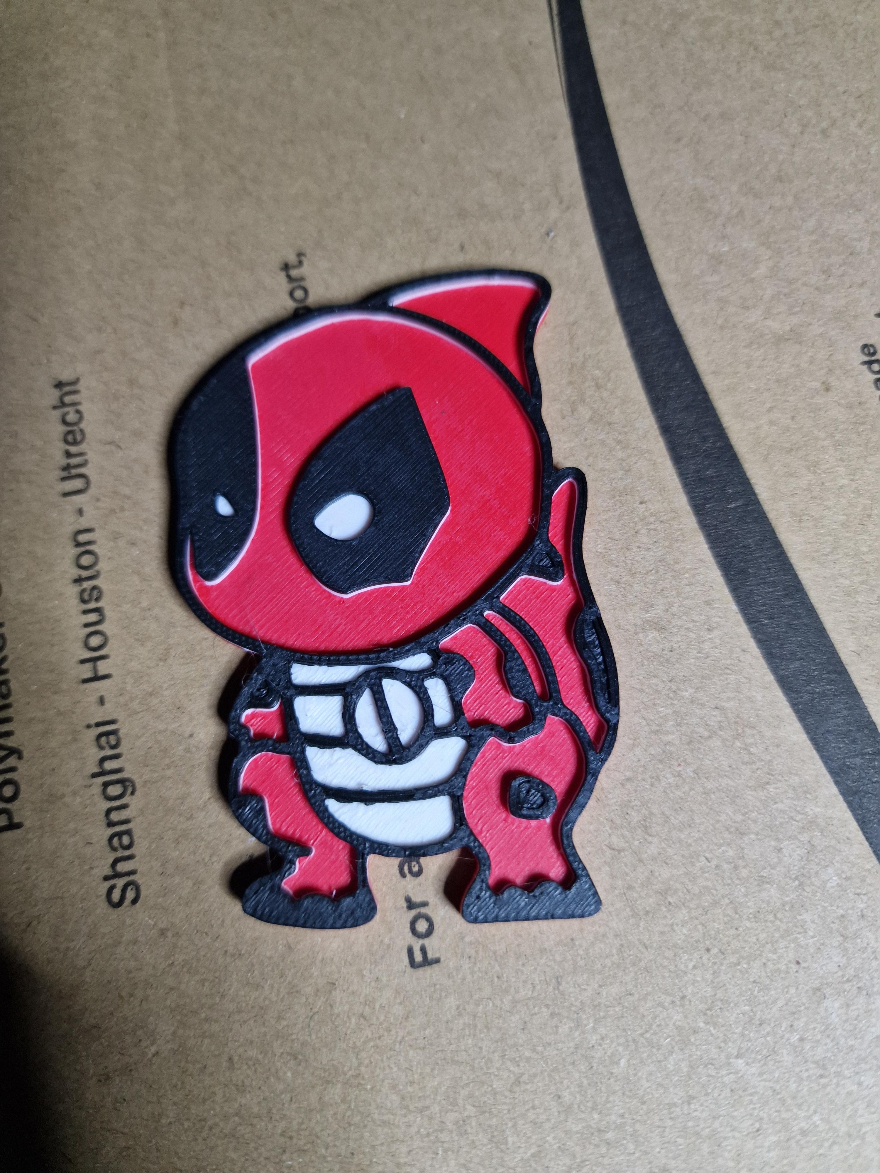 Deadpool Diny Keyring Single Extruder 3d model