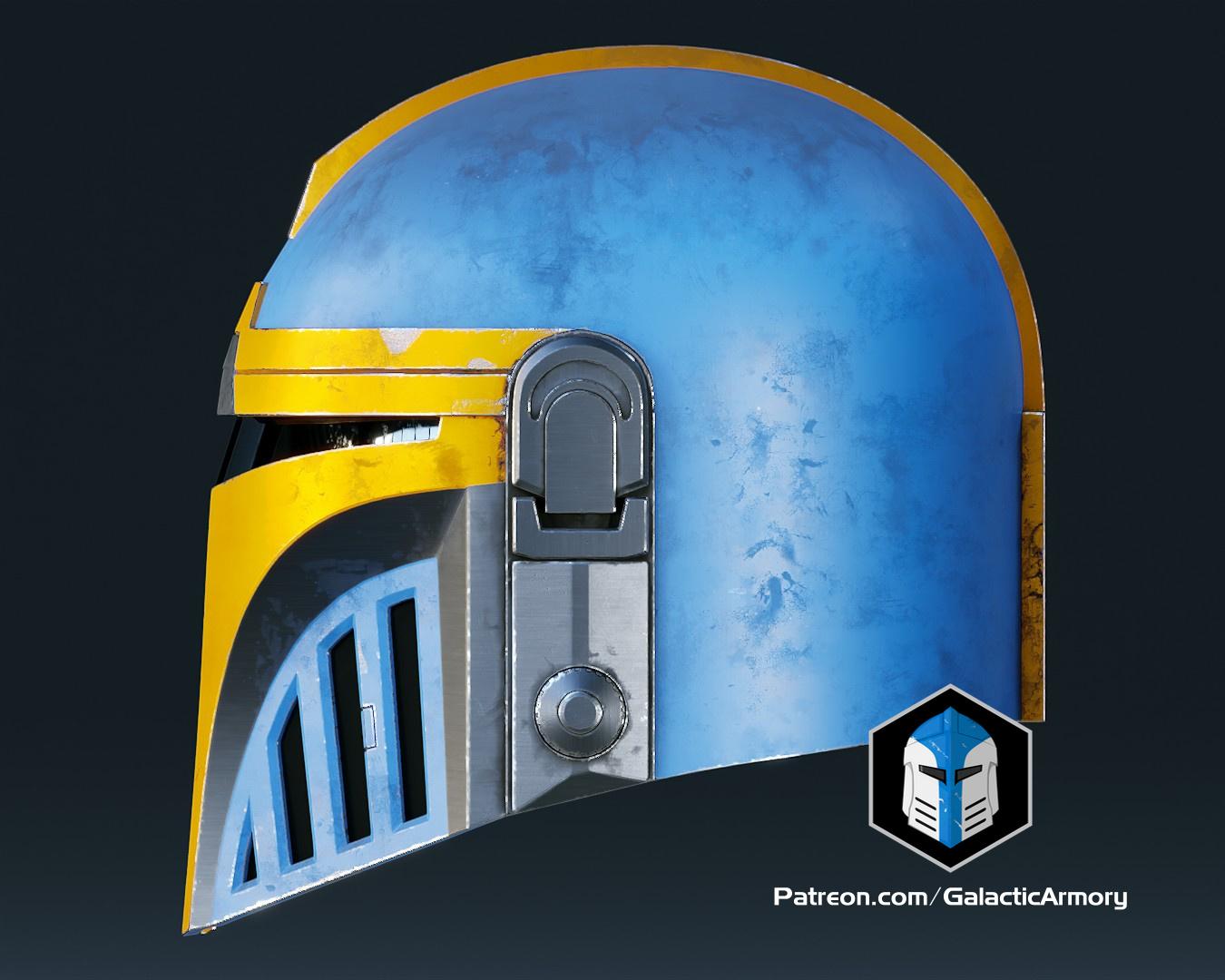 Aran Tal Mandalorian Helmet - 3D Print Files 3d model