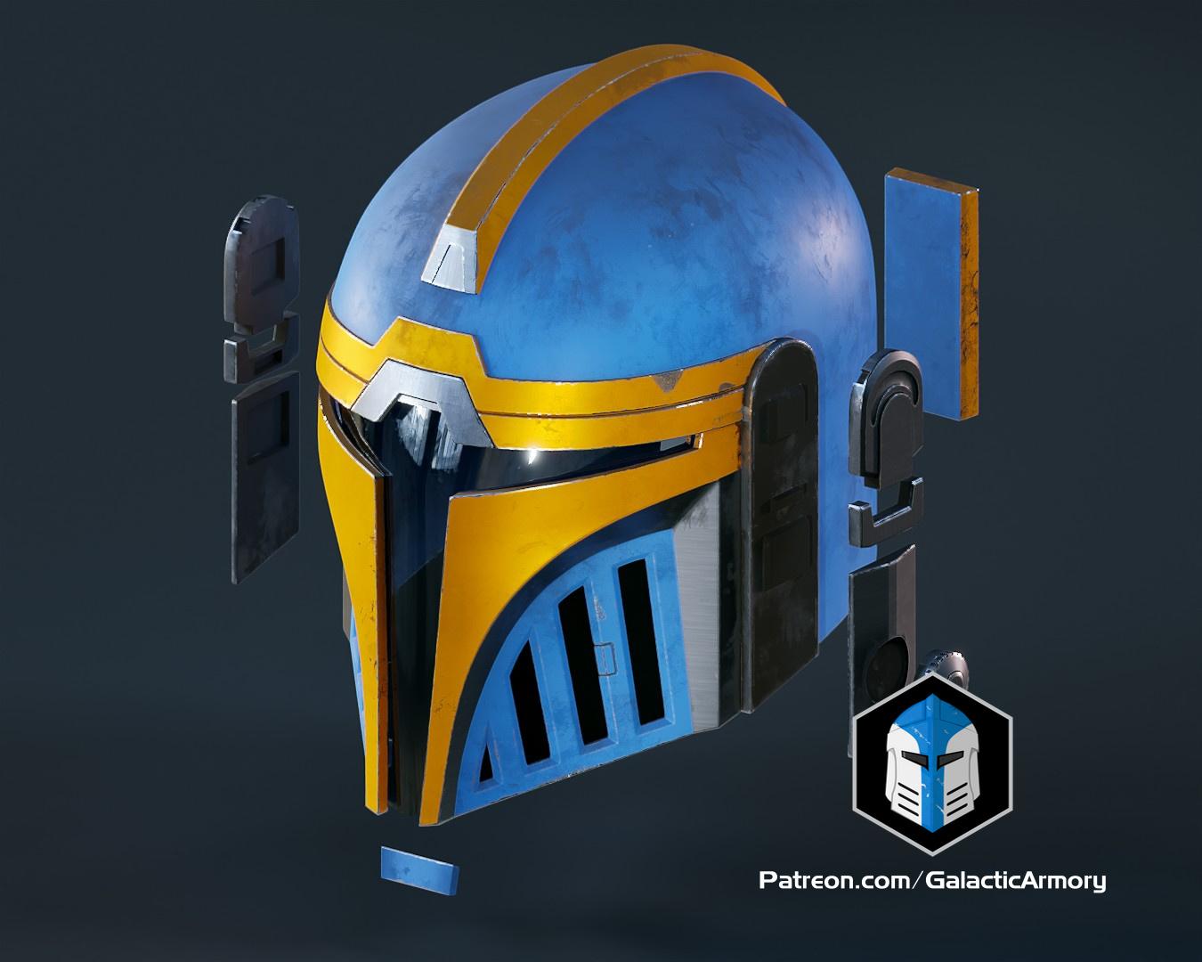 Aran Tal Mandalorian Helmet - 3D Print Files 3d model