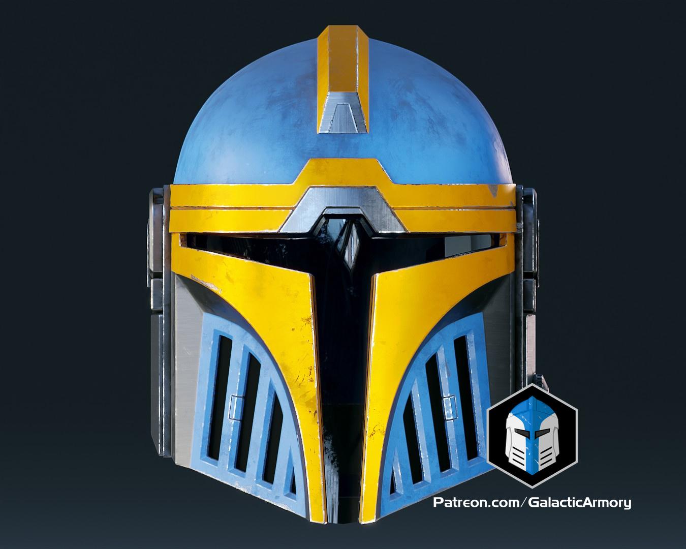 Aran Tal Mandalorian Helmet - 3D Print Files 3d model