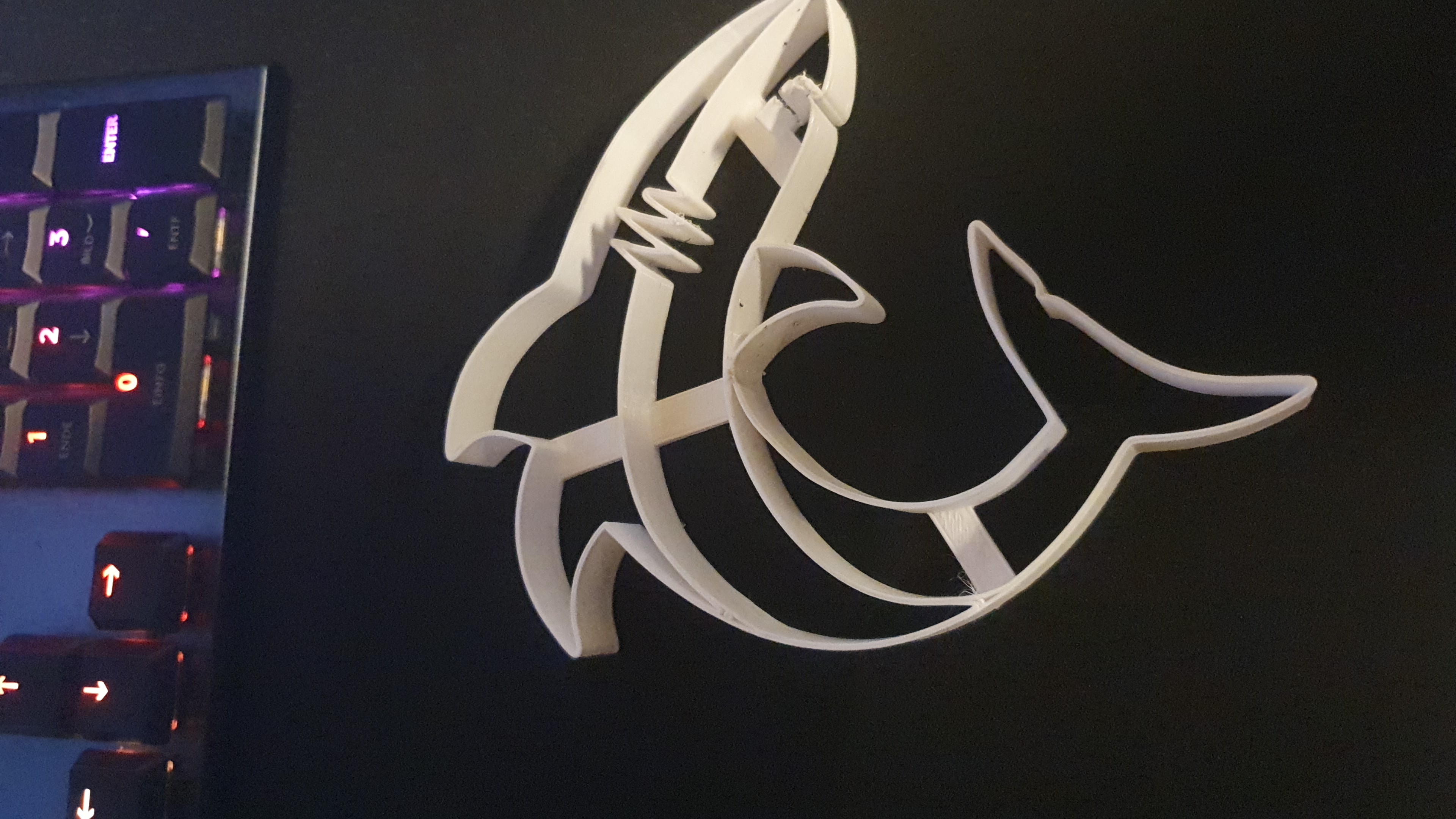 C-Shark cookie cutter 3d model