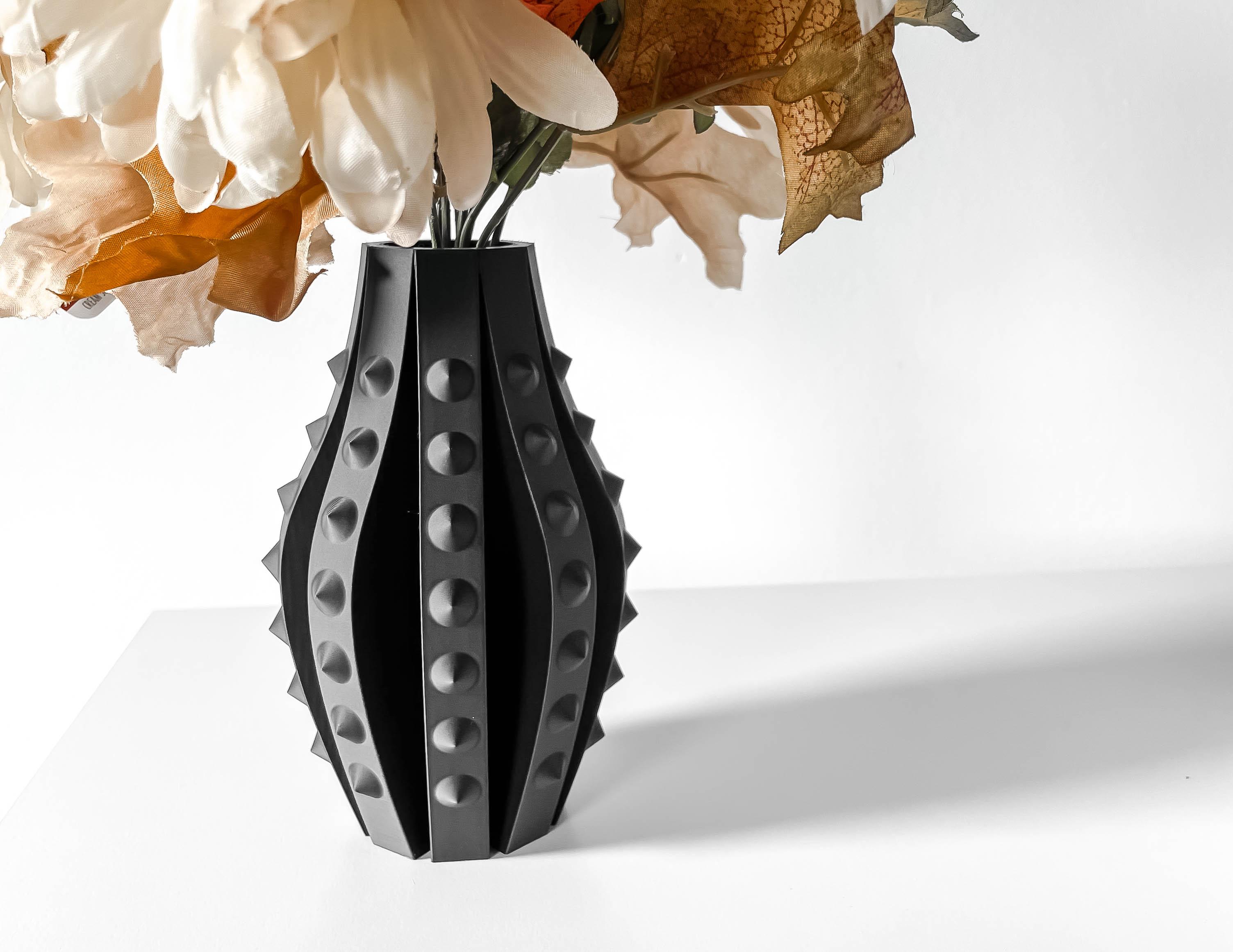 The Kinde Vase, Modern and Unique Home Decor for Dried and Preserved Flower Arrangement  | STL File 3d model