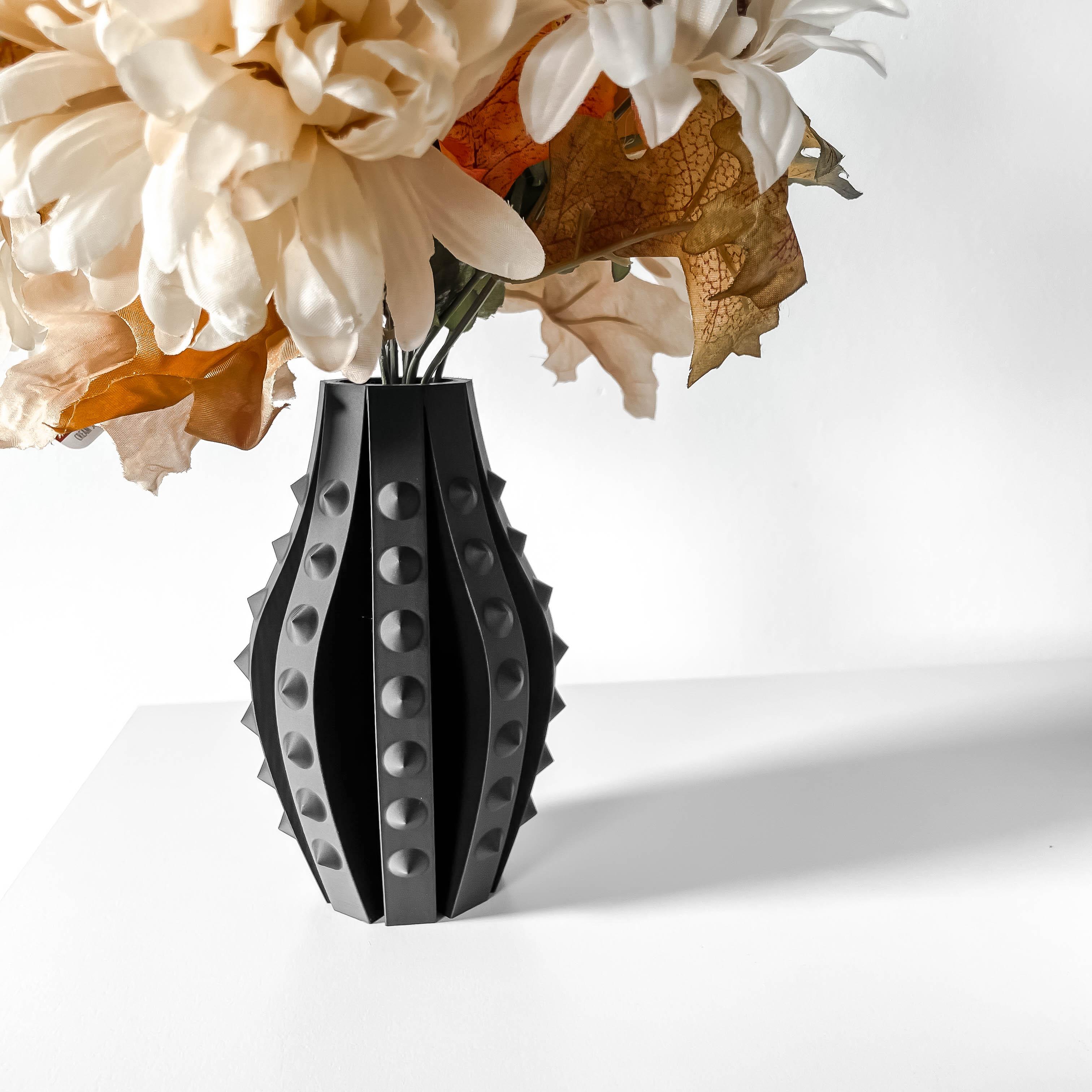 The Kinde Vase, Modern and Unique Home Decor for Dried and Preserved Flower Arrangement  | STL File 3d model