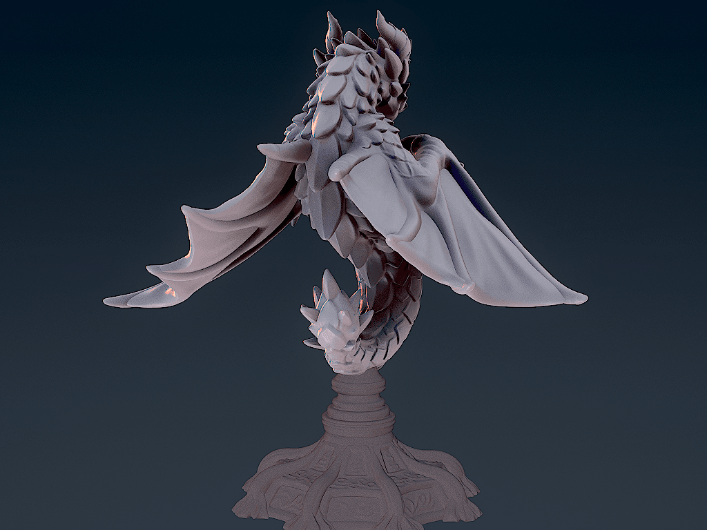 cute dragon 6 3d model