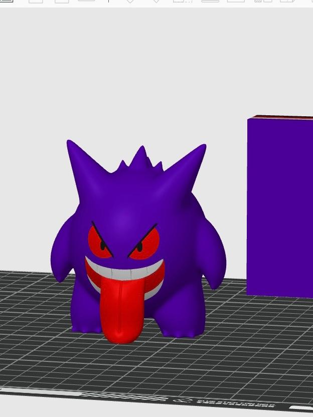 gengar tongue out 3mf  3d model