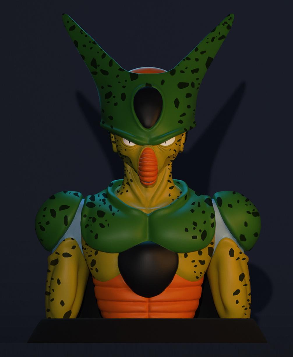 Dragon Ball Z - Cell Bust 3d model