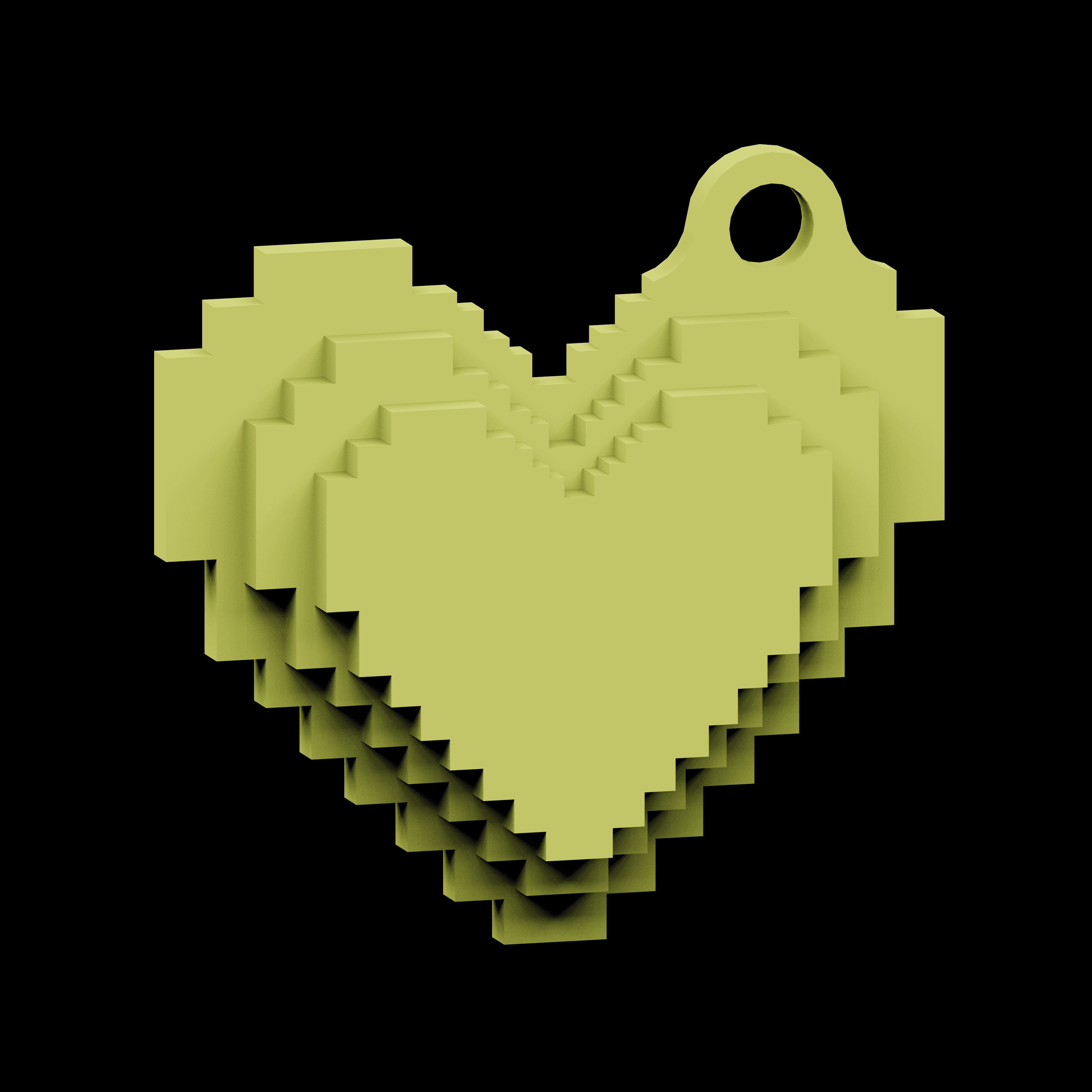 Heart Keychain 3d model