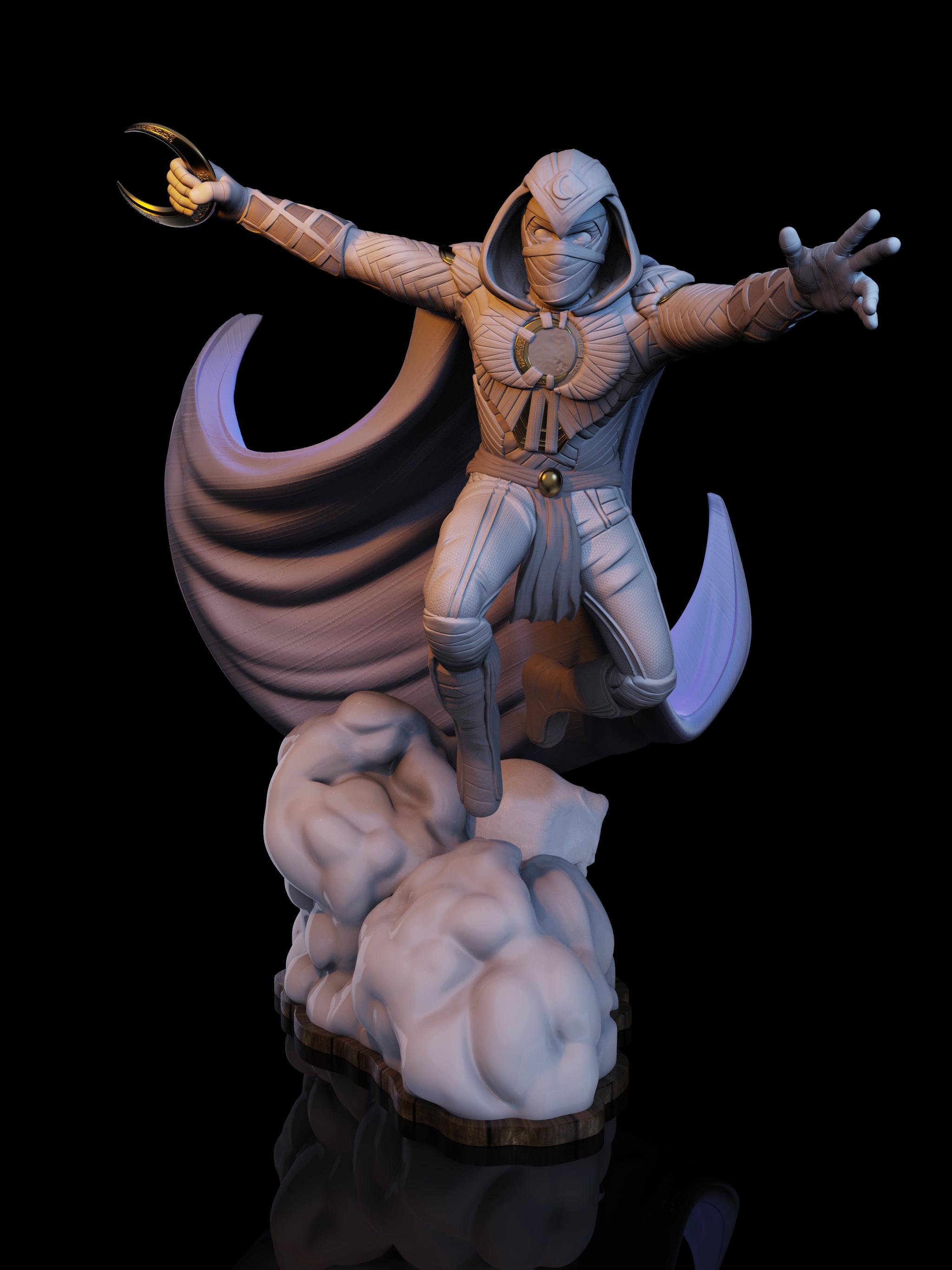 Moon Knight Statue 3d model