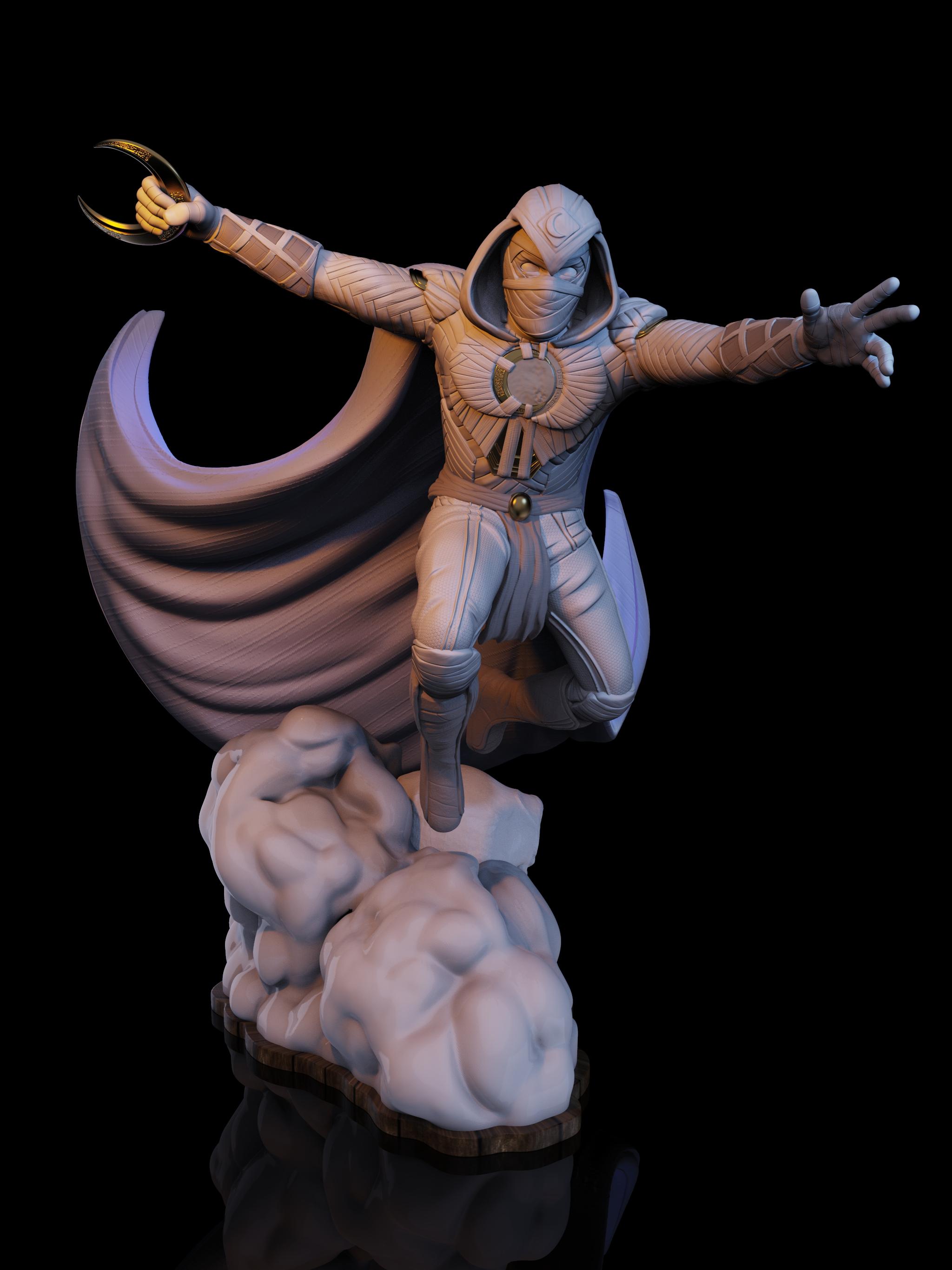 Moon Knight Statue 3d model