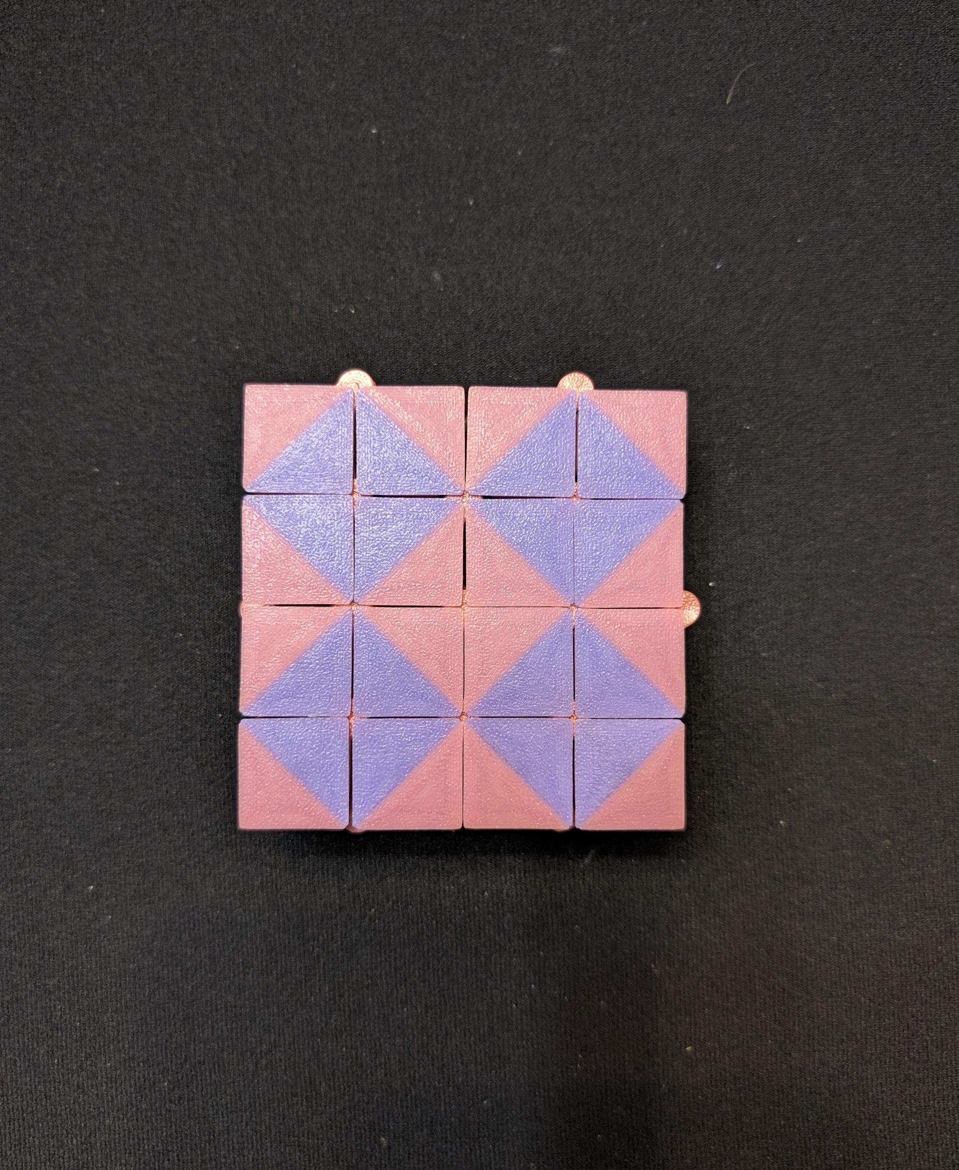 Auxetic Tile // 18mm Diagonal Split 3d model