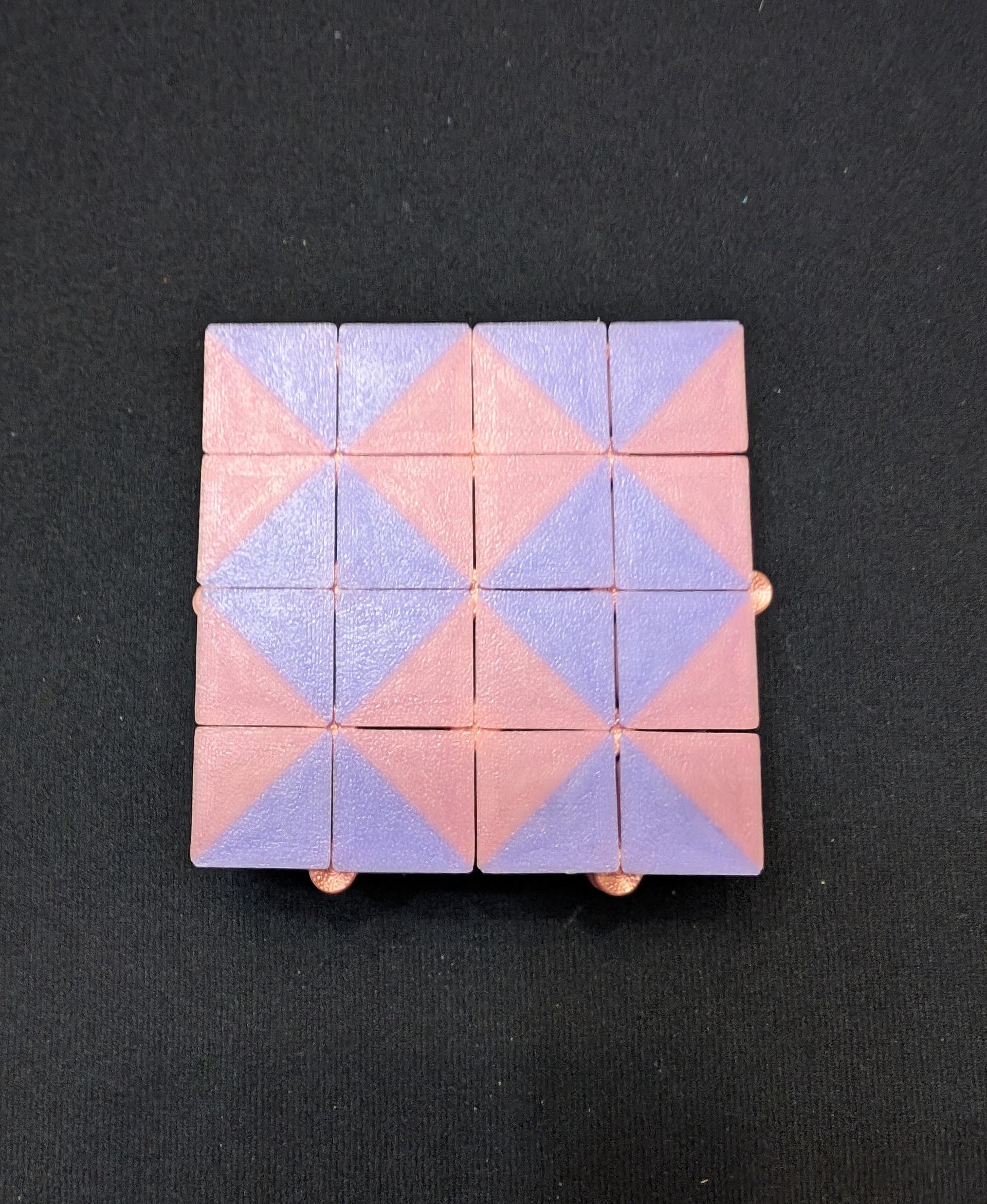 Auxetic Tile // 18mm Diagonal Split 3d model