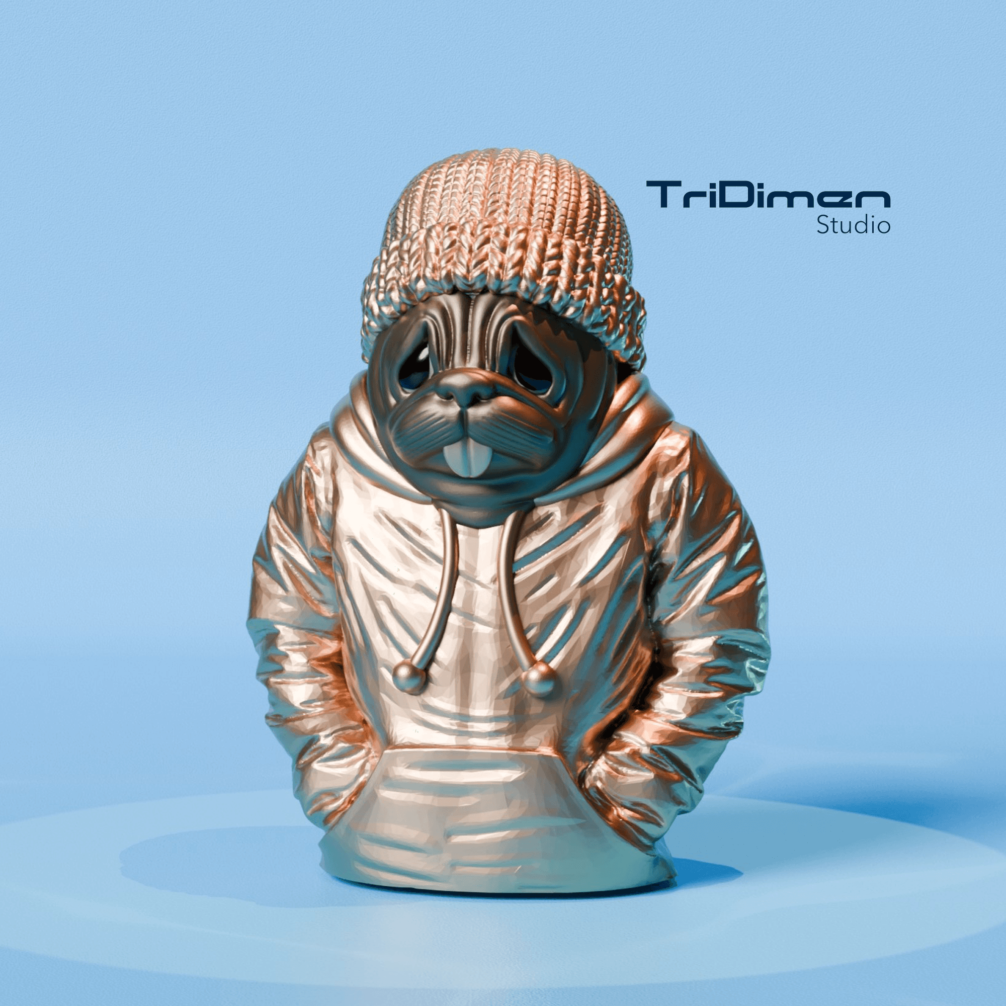 Pug Dog - Cute Dog  3d model