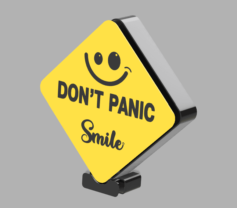 DON´T PANIC LIGHTBOX 3d model