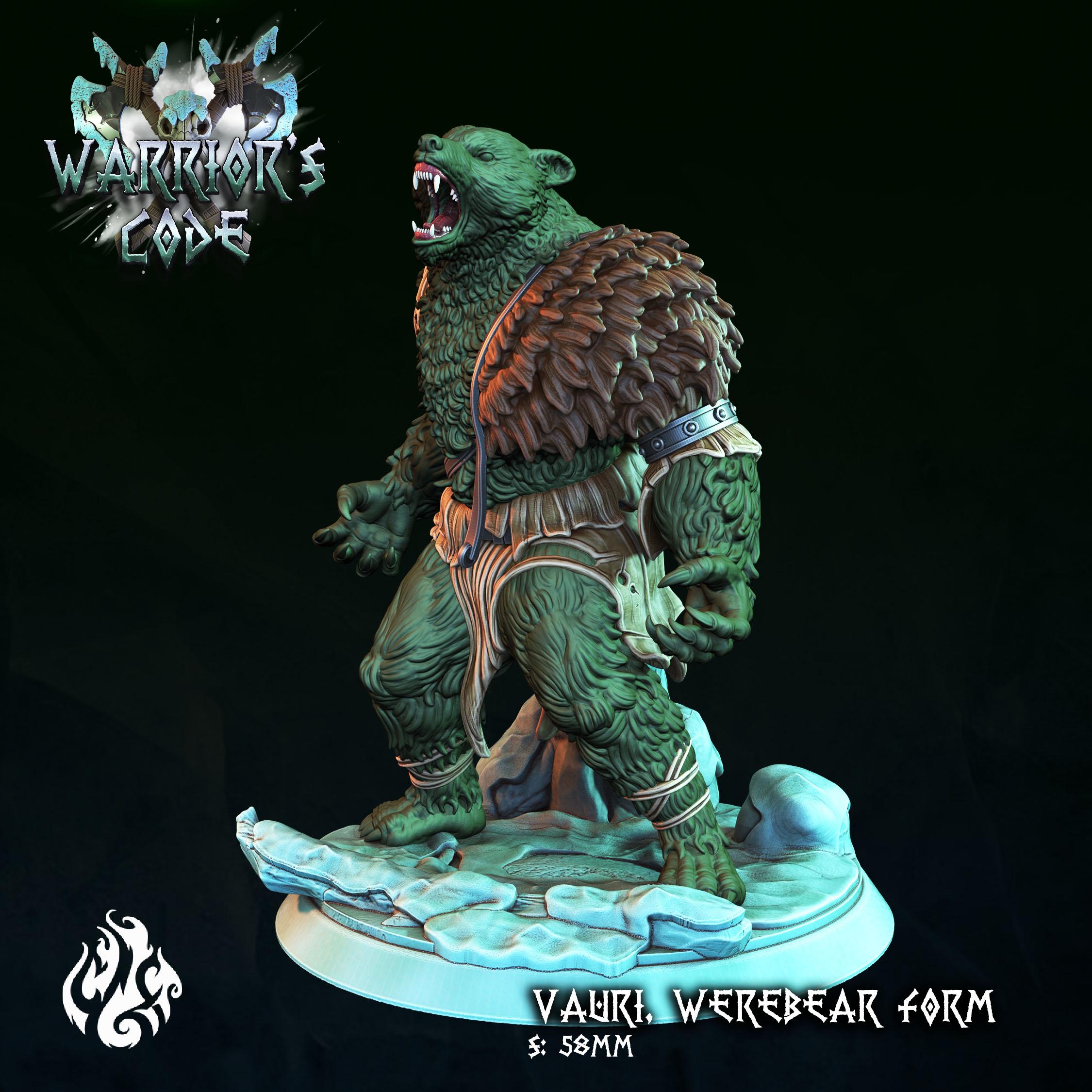 Vauri, Werebear form 3d model