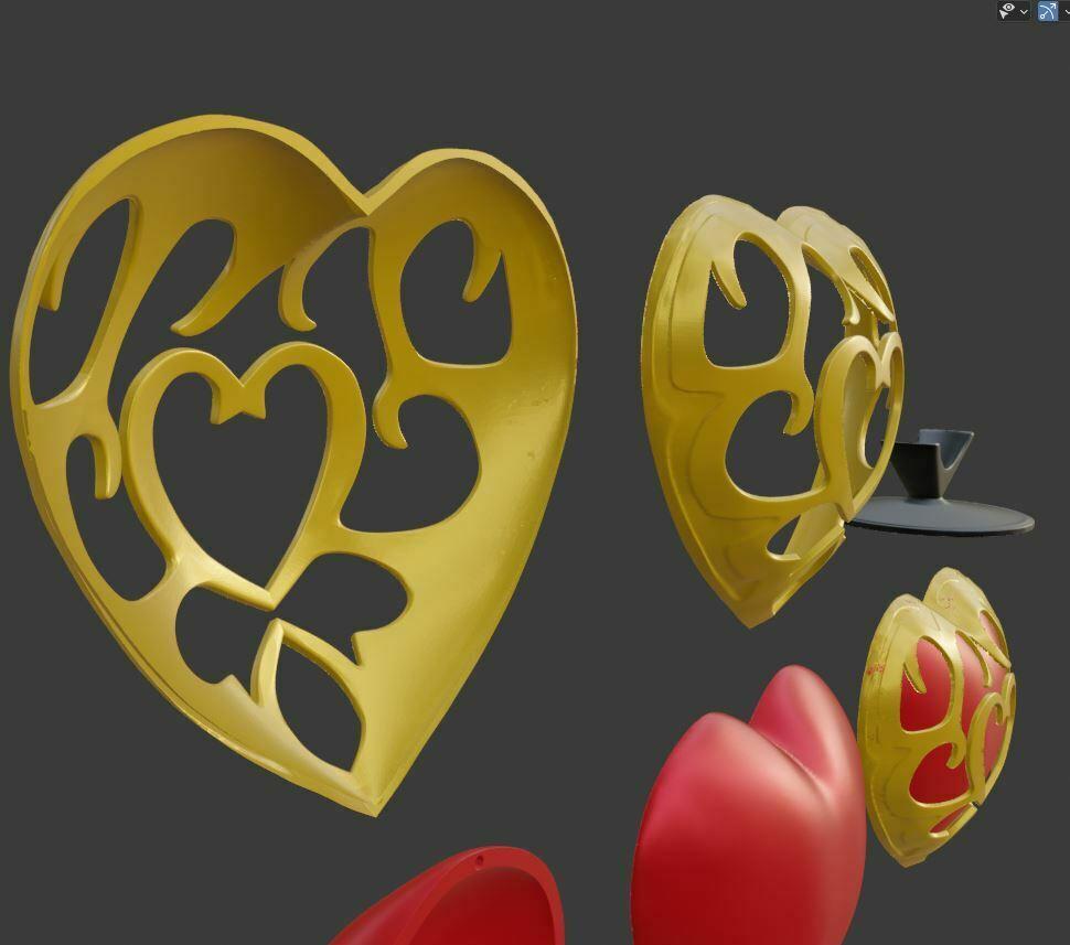 ZELDA HEART CONTAINER 3d model