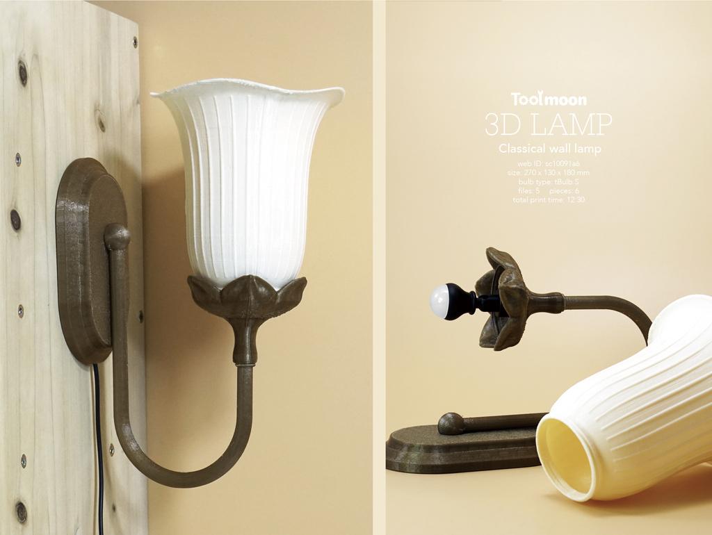 Classical wall lamp 3d model