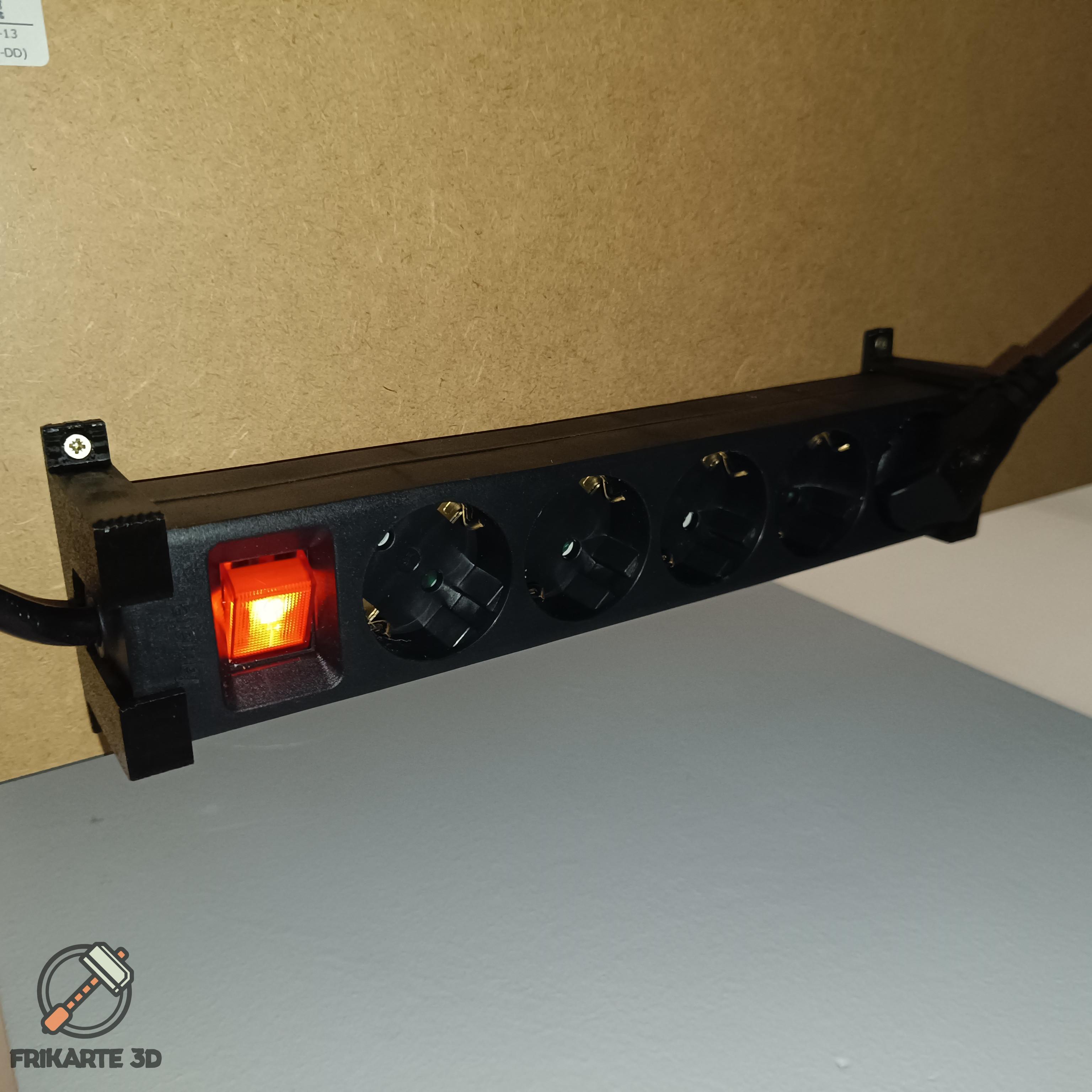 Power Strip Holder 3d model