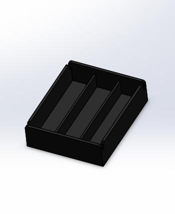 3X 18650 Battery Holder 3d model