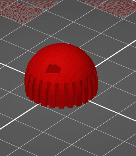 Off centered potentiometer knob 3d model