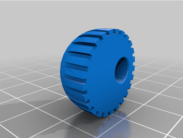 Off centered potentiometer knob 3d model