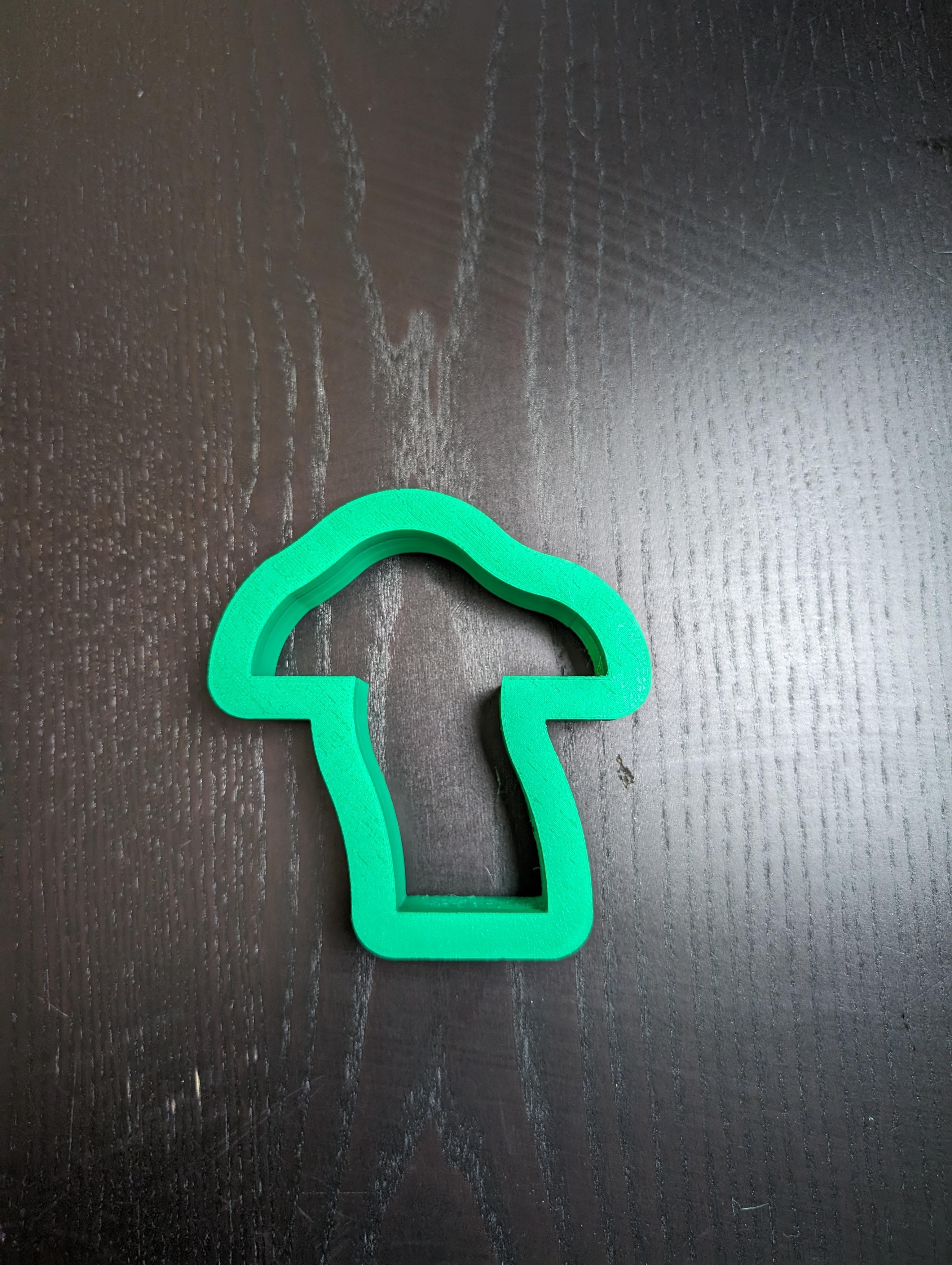 Wavy Mushroom Cookie Cutter.stl 3d model