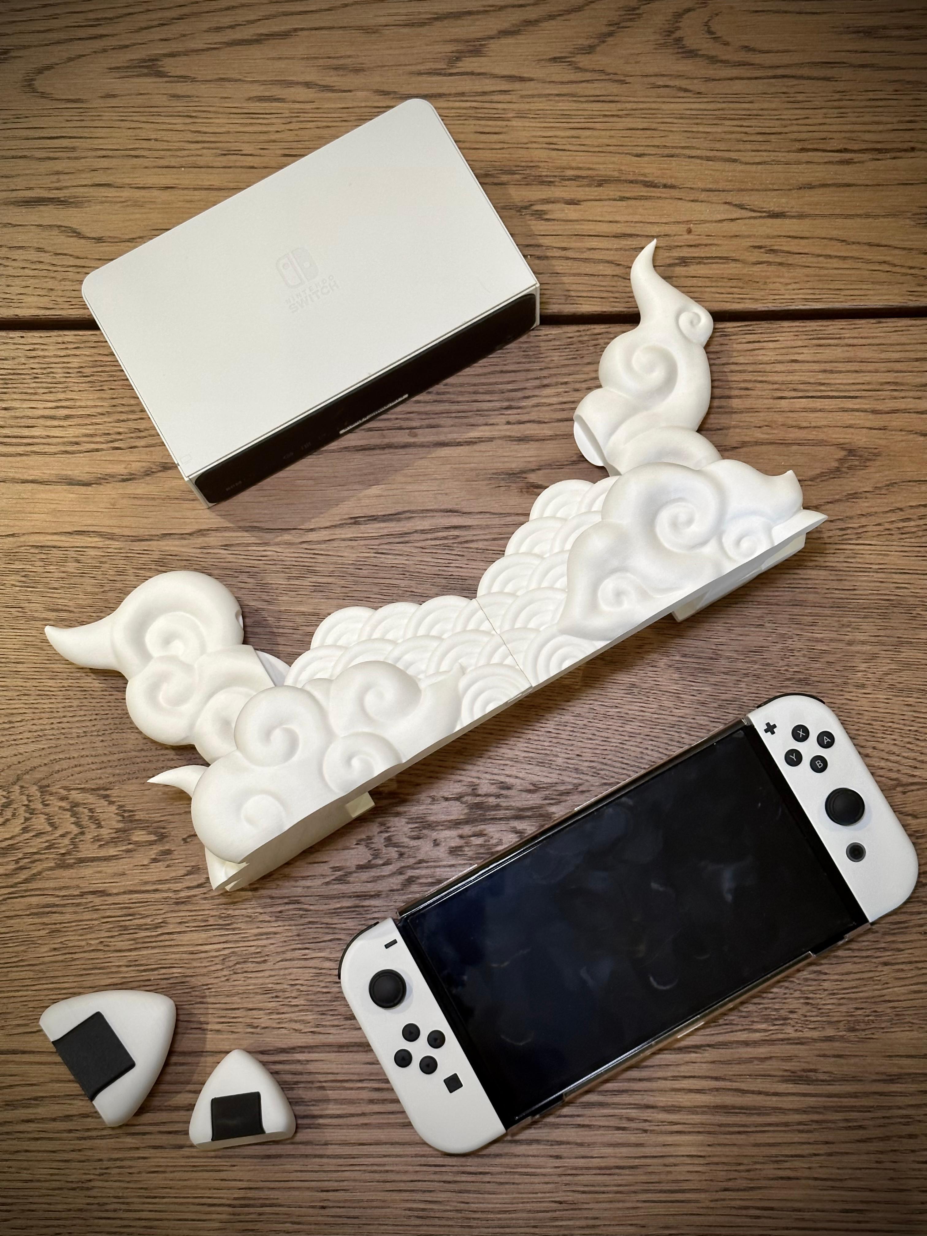 Nintendo Switch Japanese Cloud Dock - Classic & OLED version 3d model