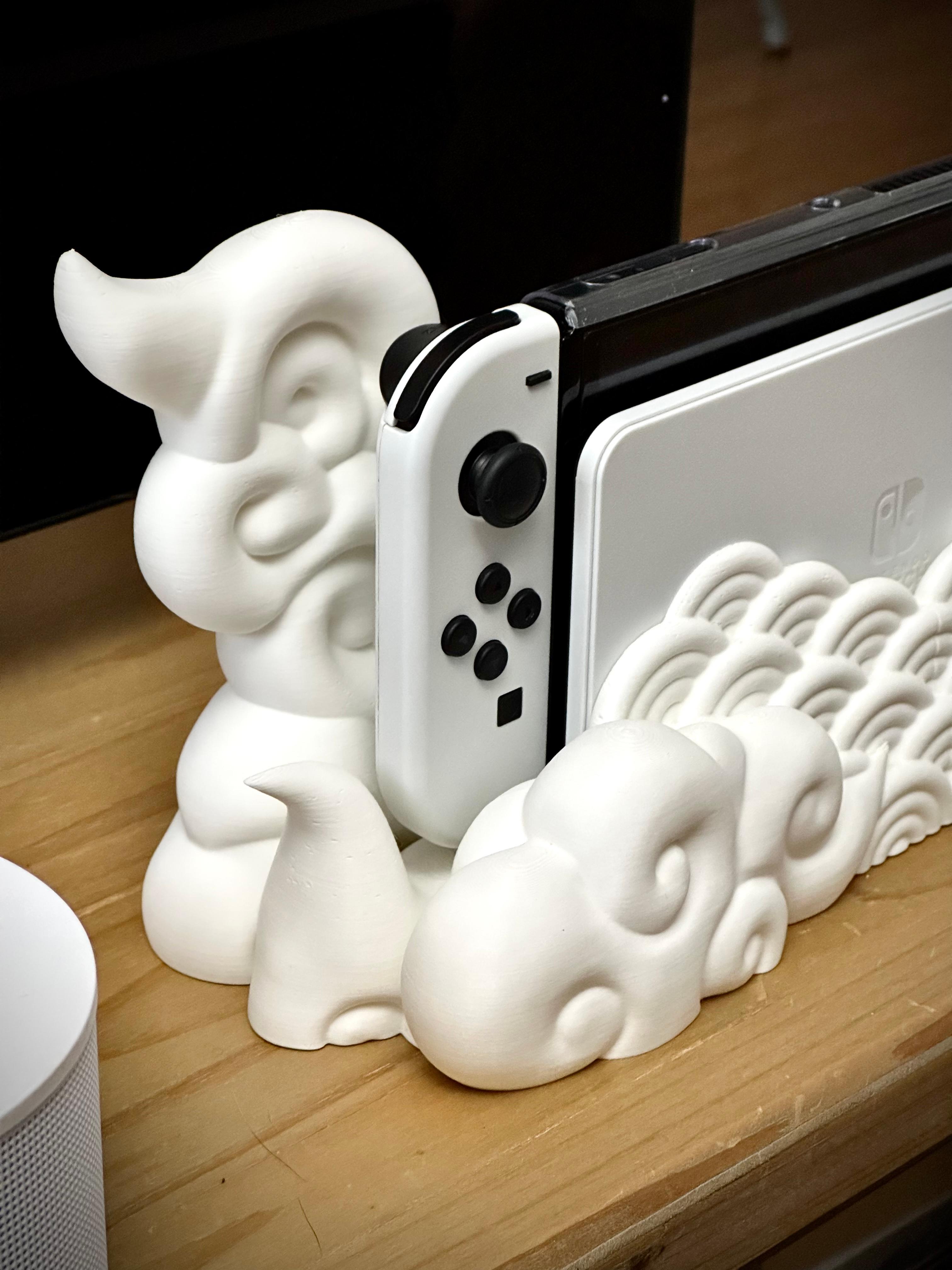 Nintendo Switch Japanese Cloud Dock - Classic & OLED version 3d model