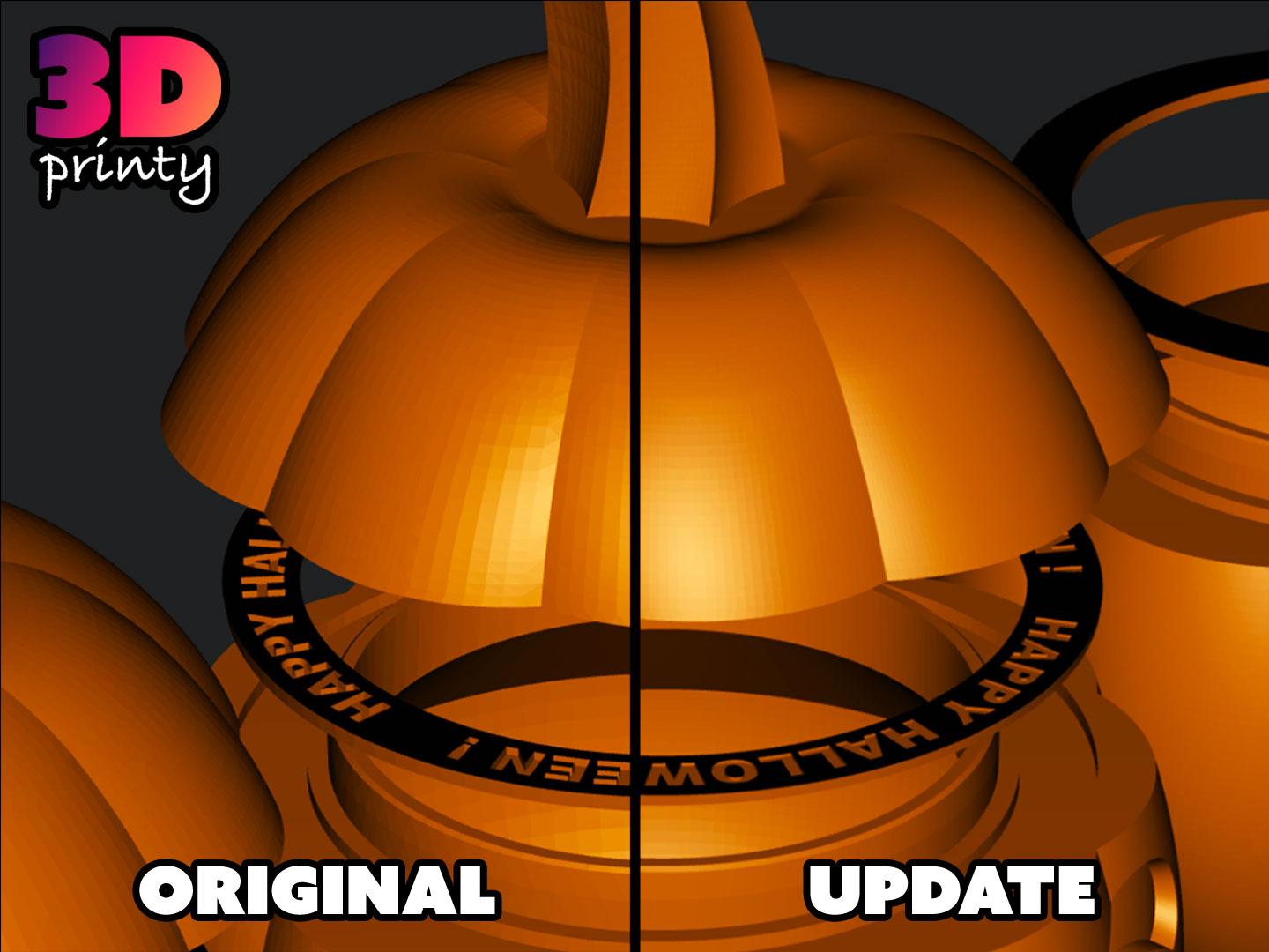 Simple Pumpkin Container - High Res 3d model