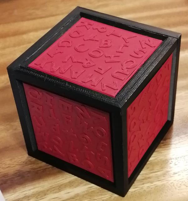 Secret Word Puzzle Box 3d model