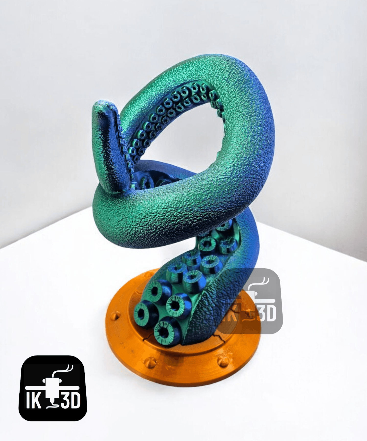 Octopus Tentacle Wine Bottle Holder / No Supports 3d model