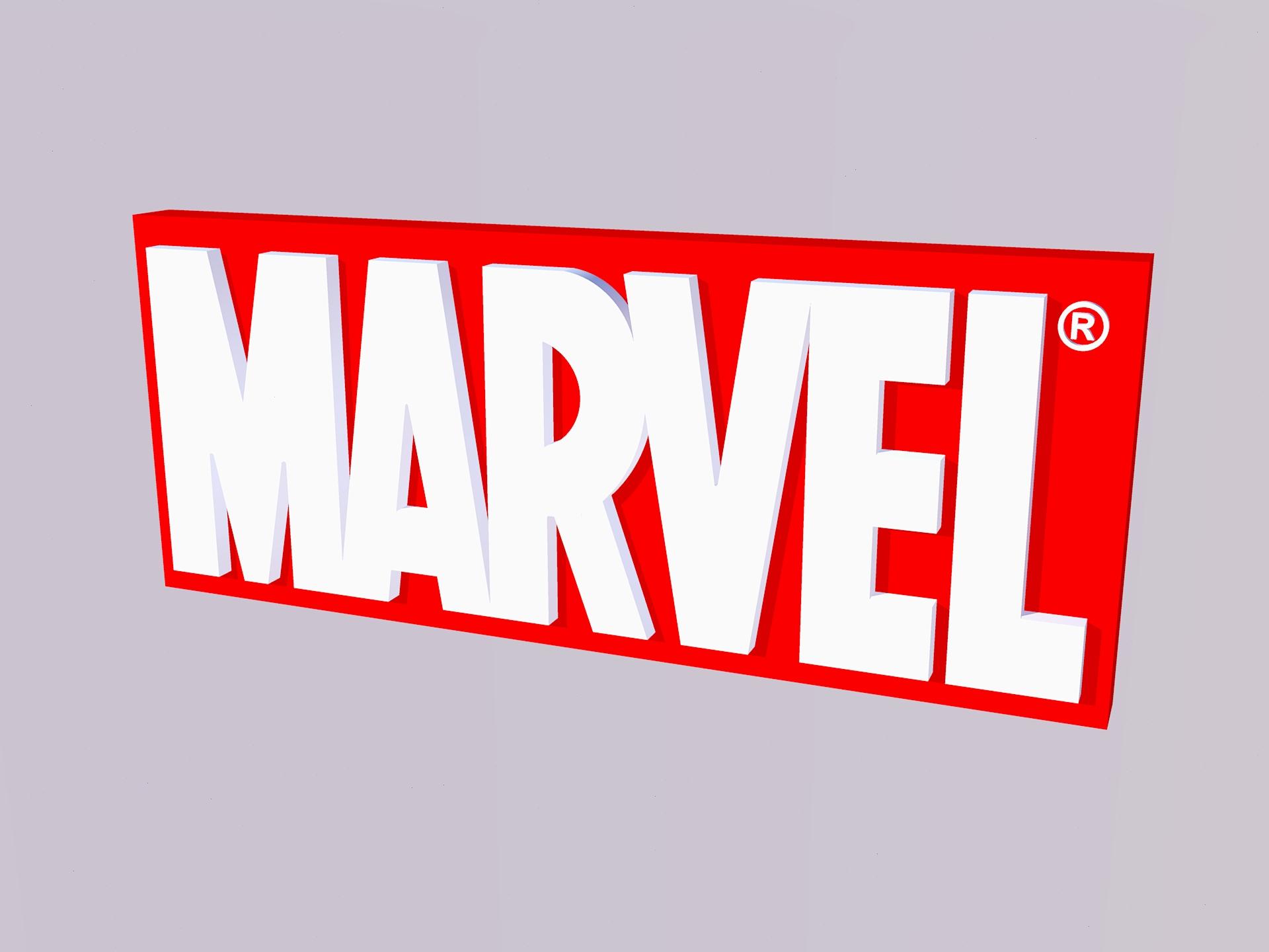 MARVEL Logo 3d model