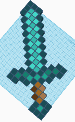 diamond sword 3d model