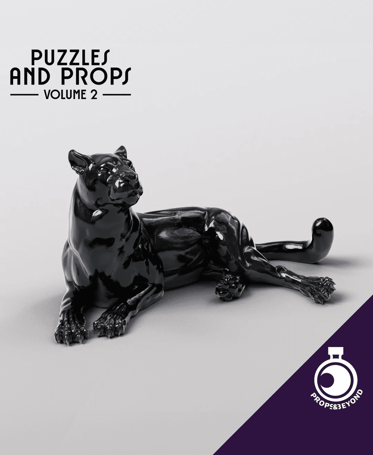 Figurine of Wondrous Power - Obsidian Panther 3d model