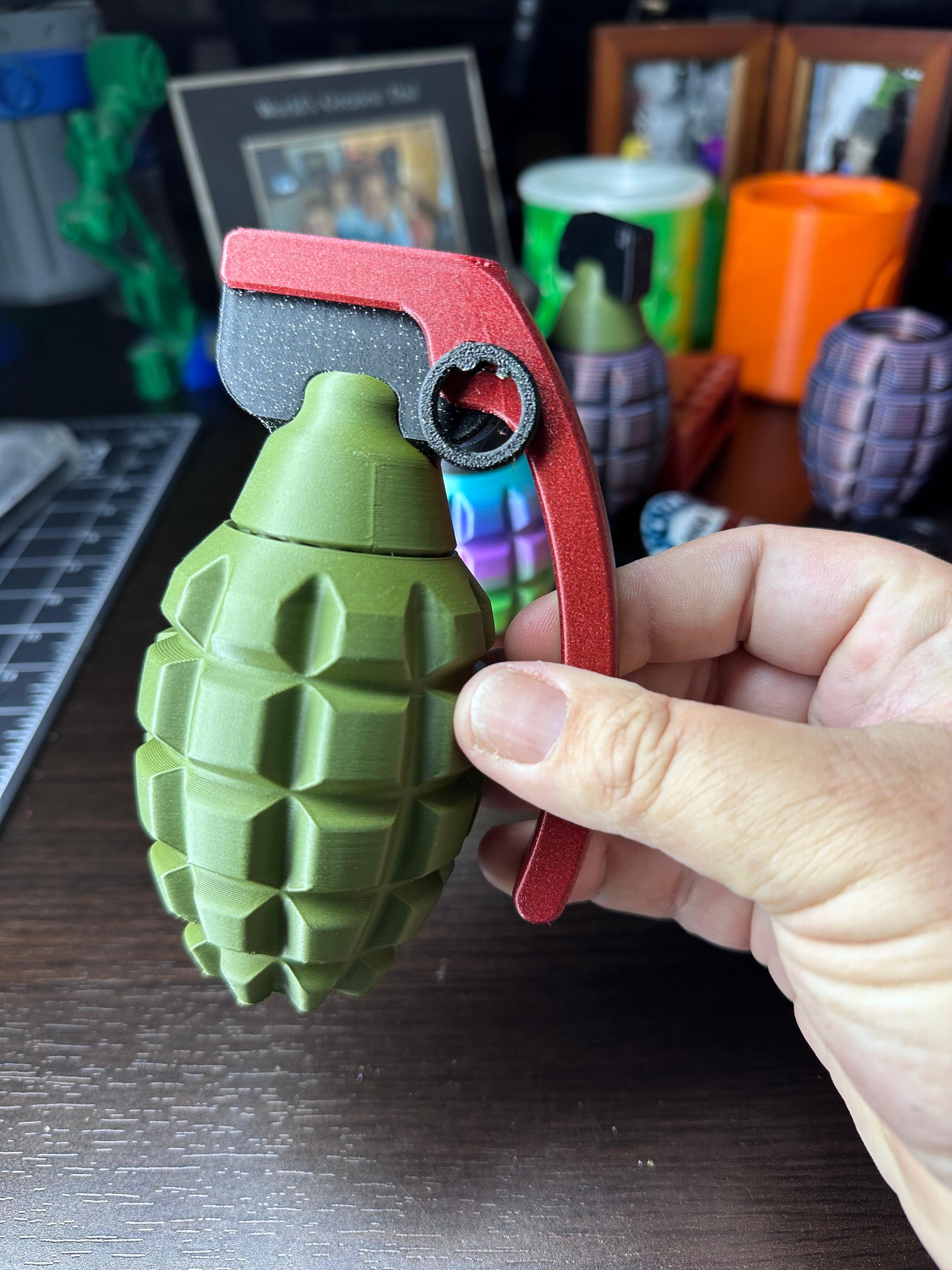 Print In Place FIDGET GRENADE 3d model