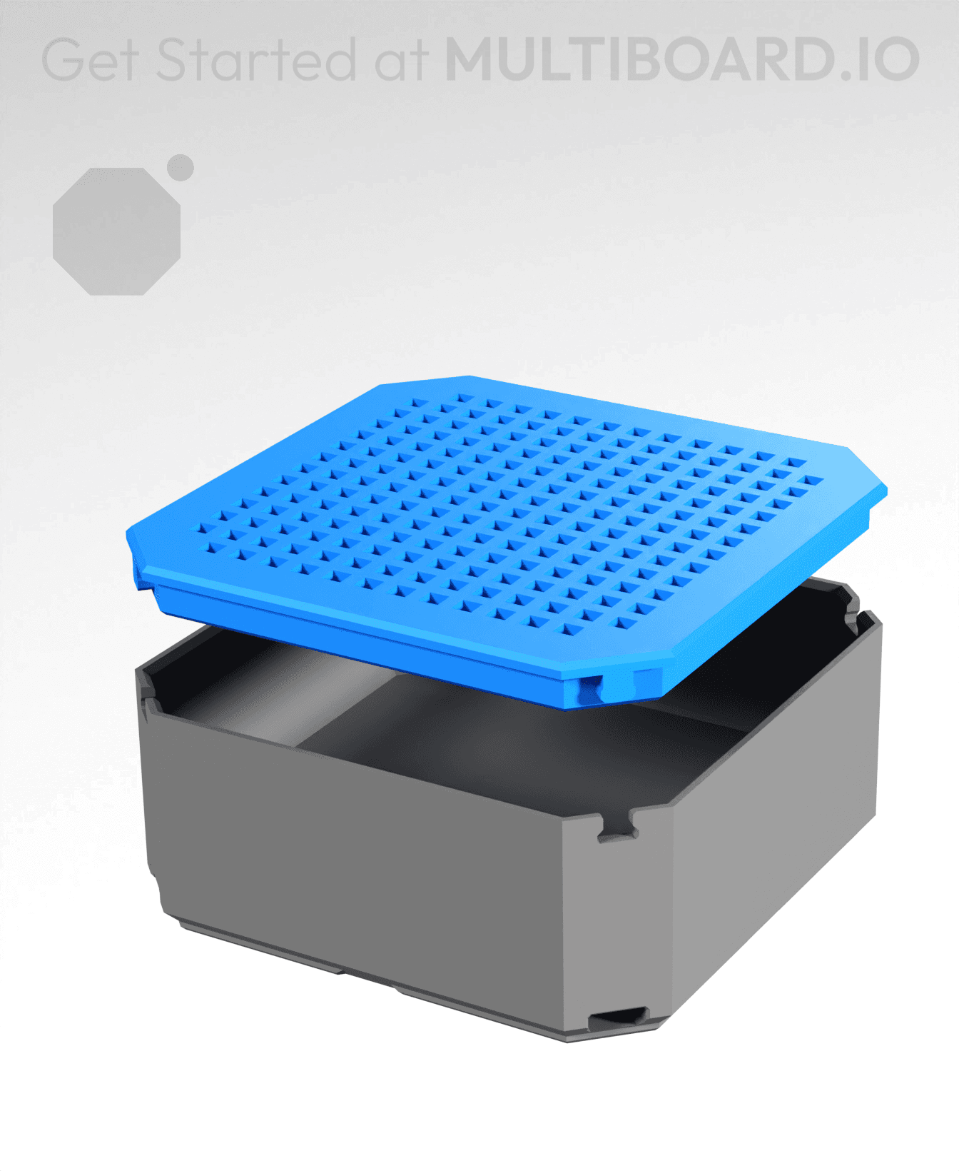 1x1 Breadboard - Multibin Top 3d model