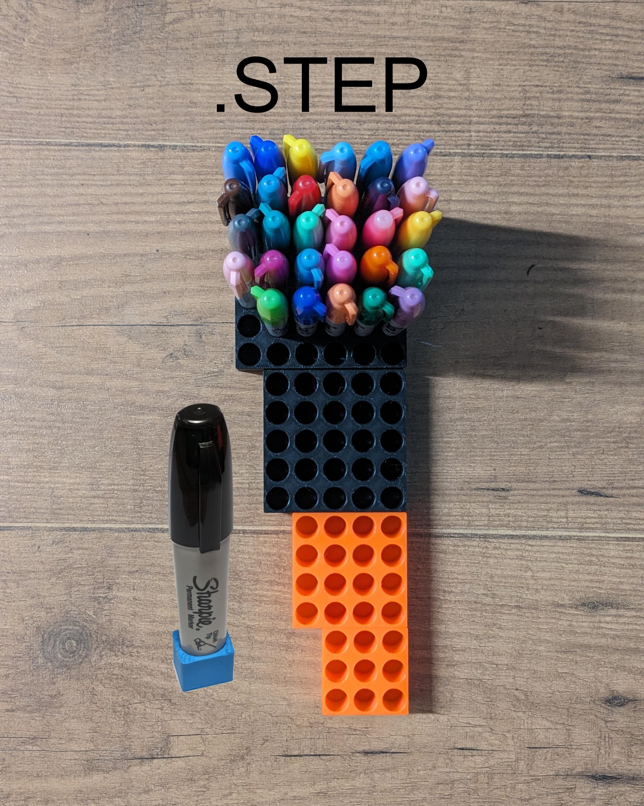 Sharpie Permanent Marker Holders 3d model